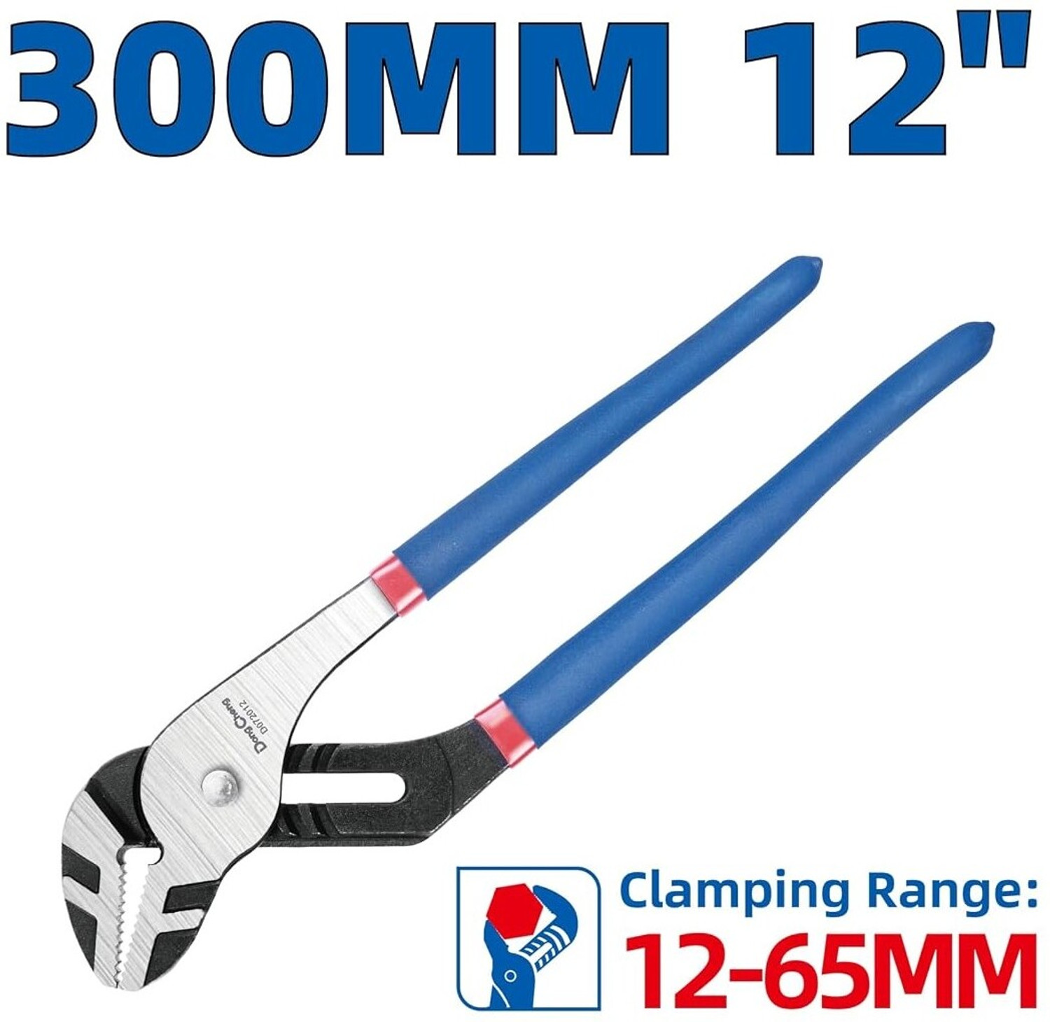 Image of Dongcheng Water Pump Pliers 12 inch /300mm -Multi-Position Adjustable Jaw | Monkey plier| Slip Joint Plier (Length : 12 inch)