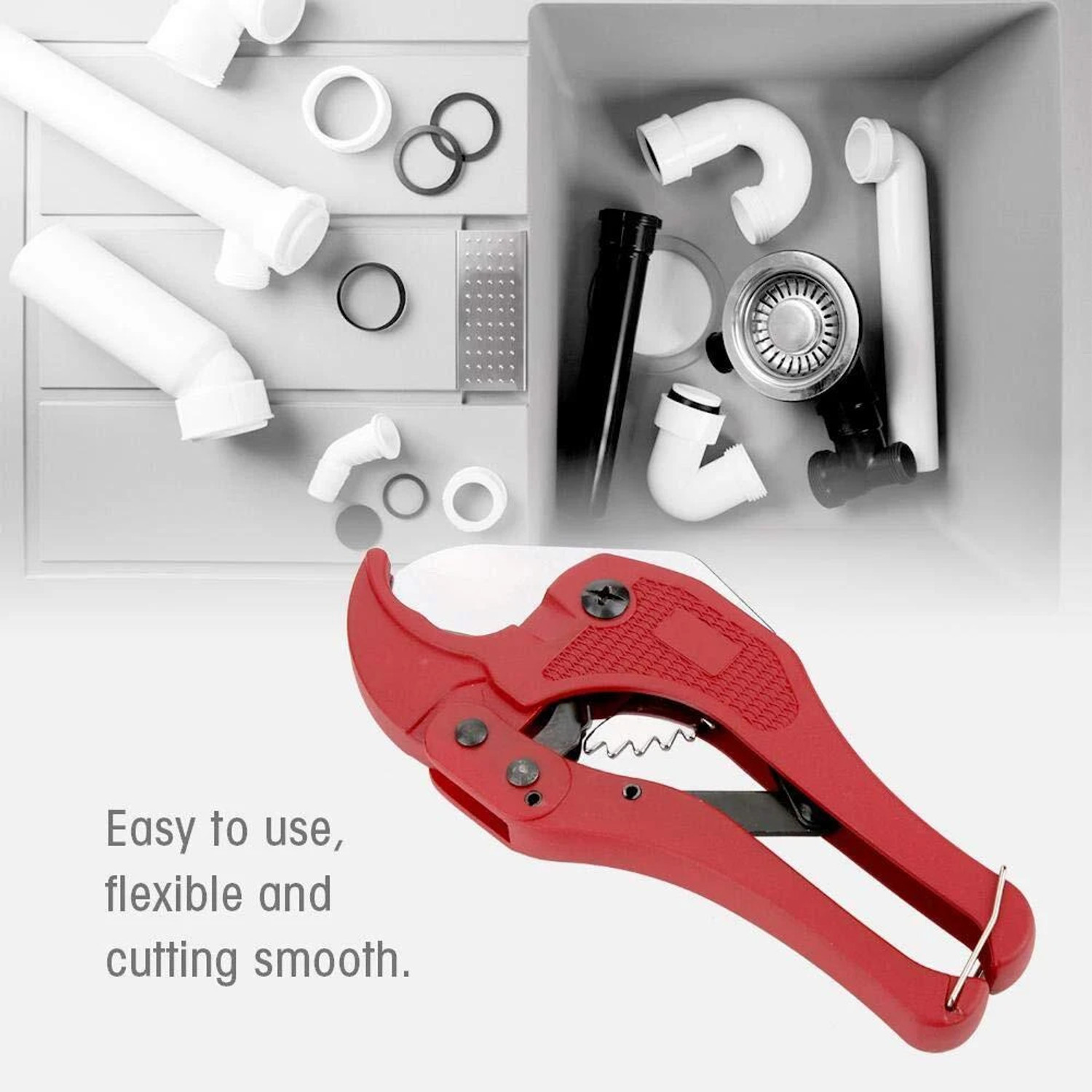 Image of VP SALES Portable Pipe Cutter 42mm High Carbon Steel And Mang Blade PVC Rubber Cutter RR Groove Plier