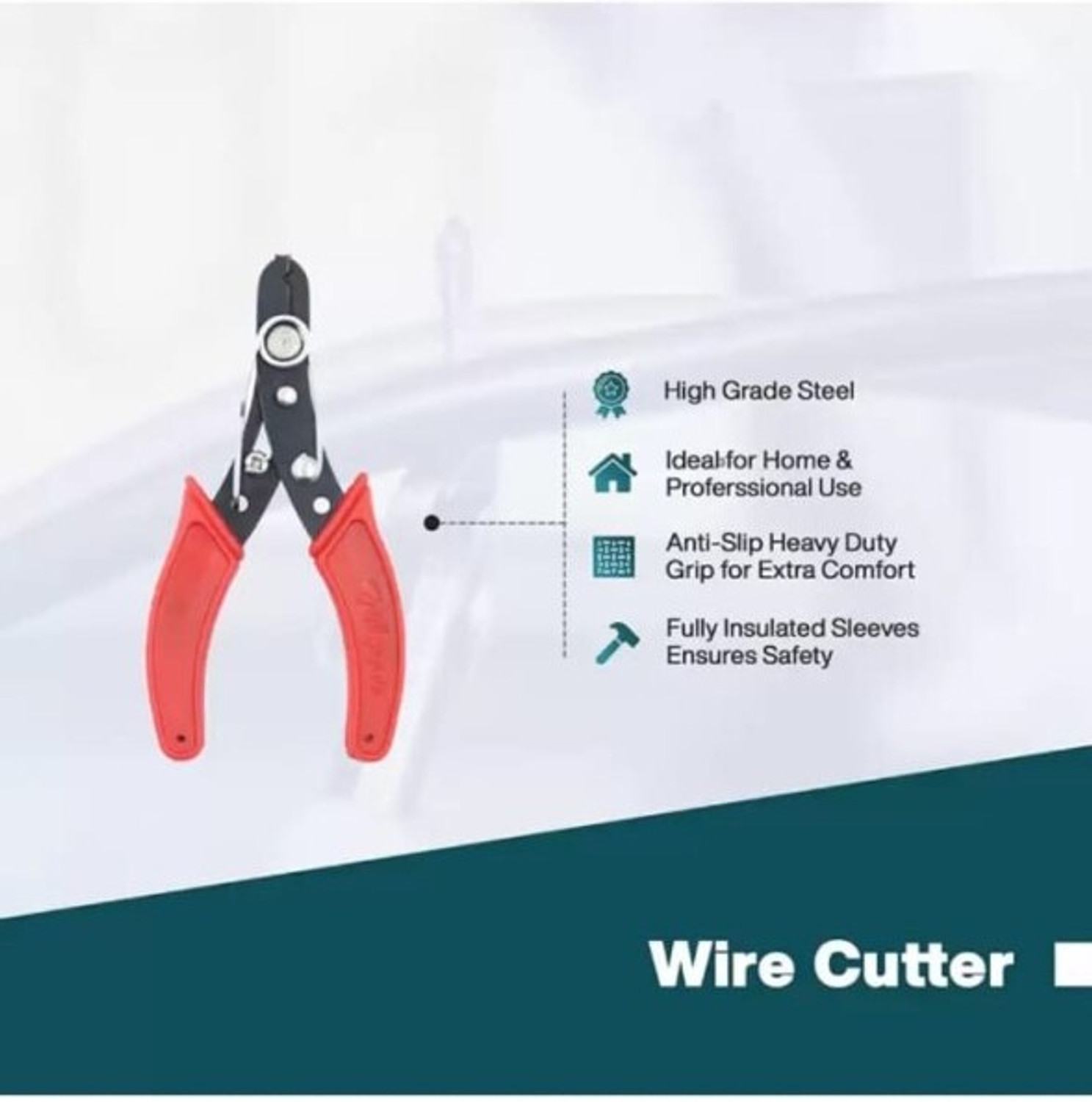Image of NT Sales 2 IN 1 Screw Driver with 8 inch Lineman Plier, Wire Cutter Line Tester Set of 4 Pcs Power & Hand Tool Kit