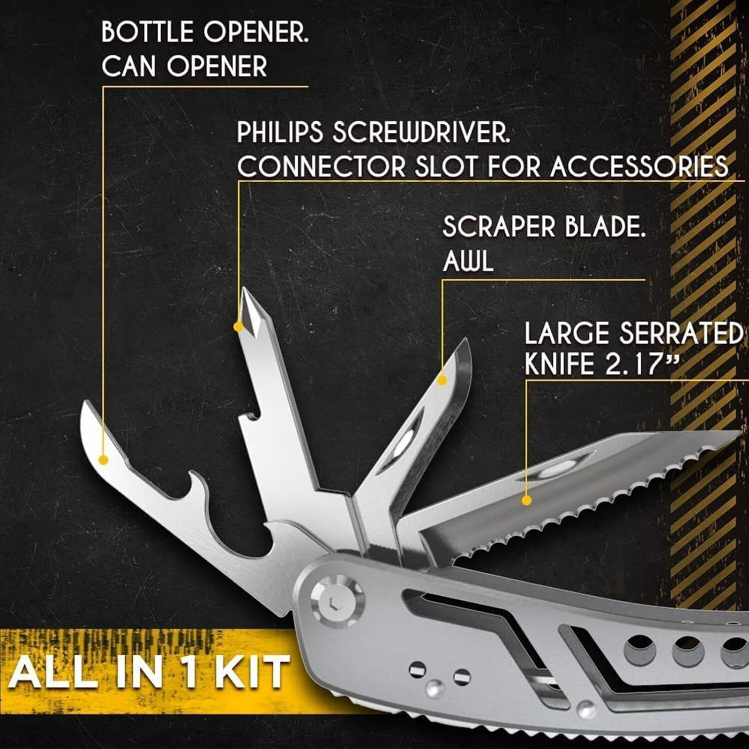 Image of SKYTONE 24 in 1 Foldable Multi Utility Plier Pincer Plier