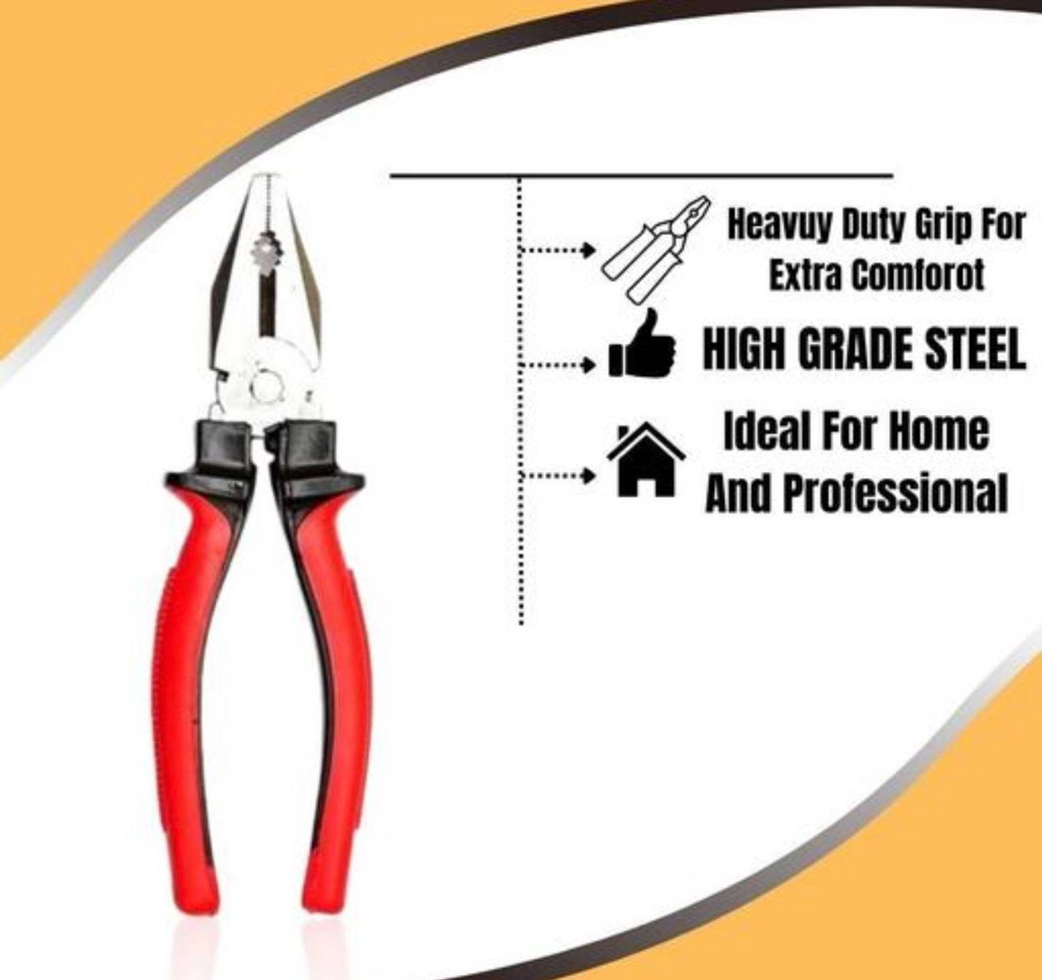 GRIP 8INCH COMBINATION PLIER - Image 3