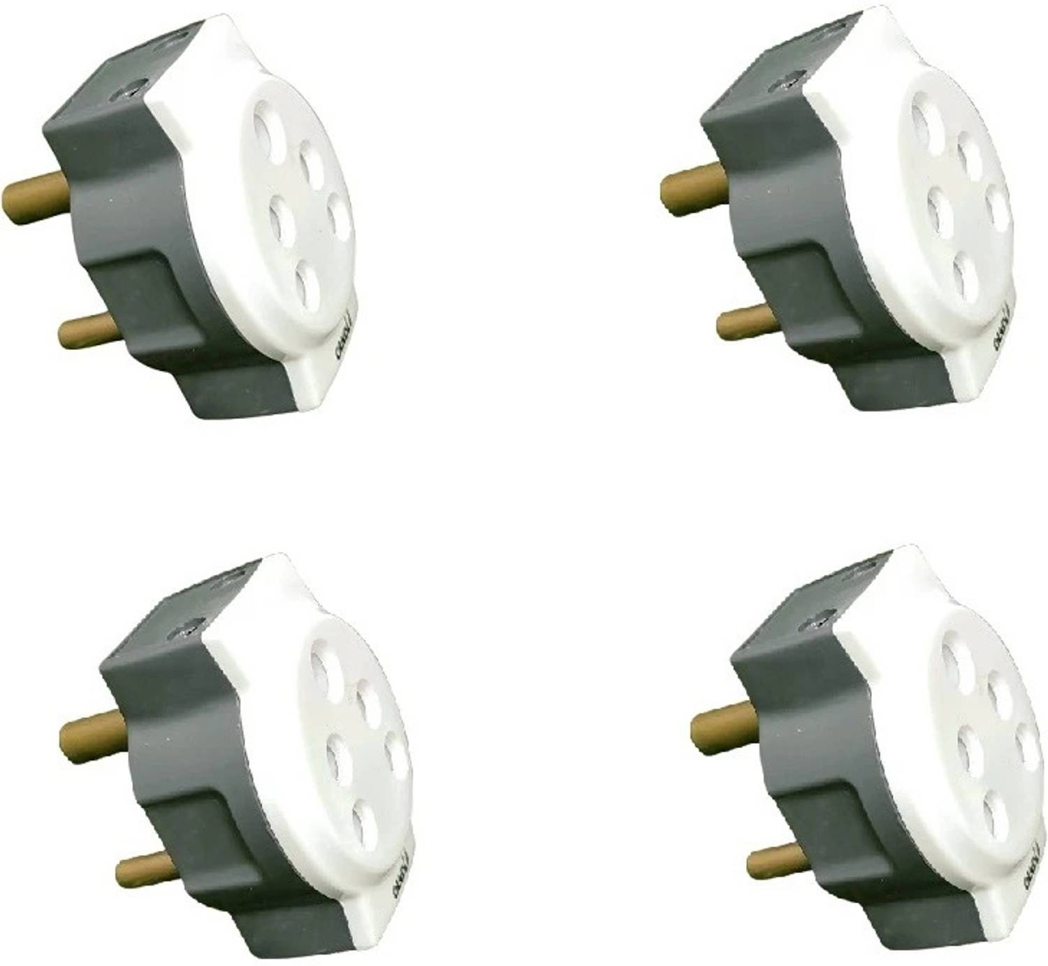 CANDLE 3 PIN HEAVY BRASS PINS MULTI PLUG/ADAPTER PACK OF 4pcs. Plug Pin