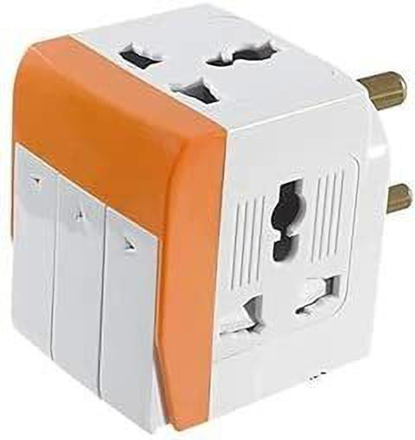 Image of BIYALI 3 Pin 3 Way Universal Multiplug Adaptor with Individual Switch Safety Shutter 10 A Three Pin Socket