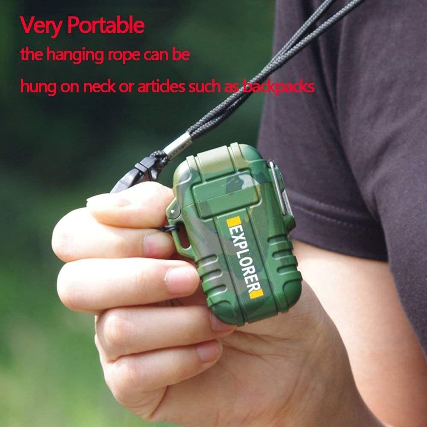 Image of Clairbell Explorer USB (Cigaratte Lighter)Windproof Flameless ARC Rechargeable LighterY242 Explorer USB (Cigaratte Lighter)Windproof Flameless ARC Rechargeable LighterY242 Pocket Lighter