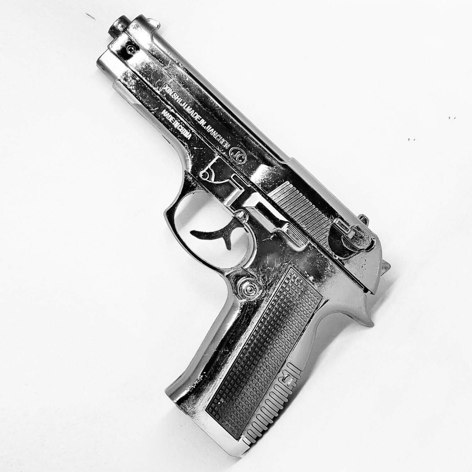 BIKRIFY ™ Mouser Gun Shaped Jet Flame Lighter | Heavy Weight ANd Metal Body Pocket Lighter