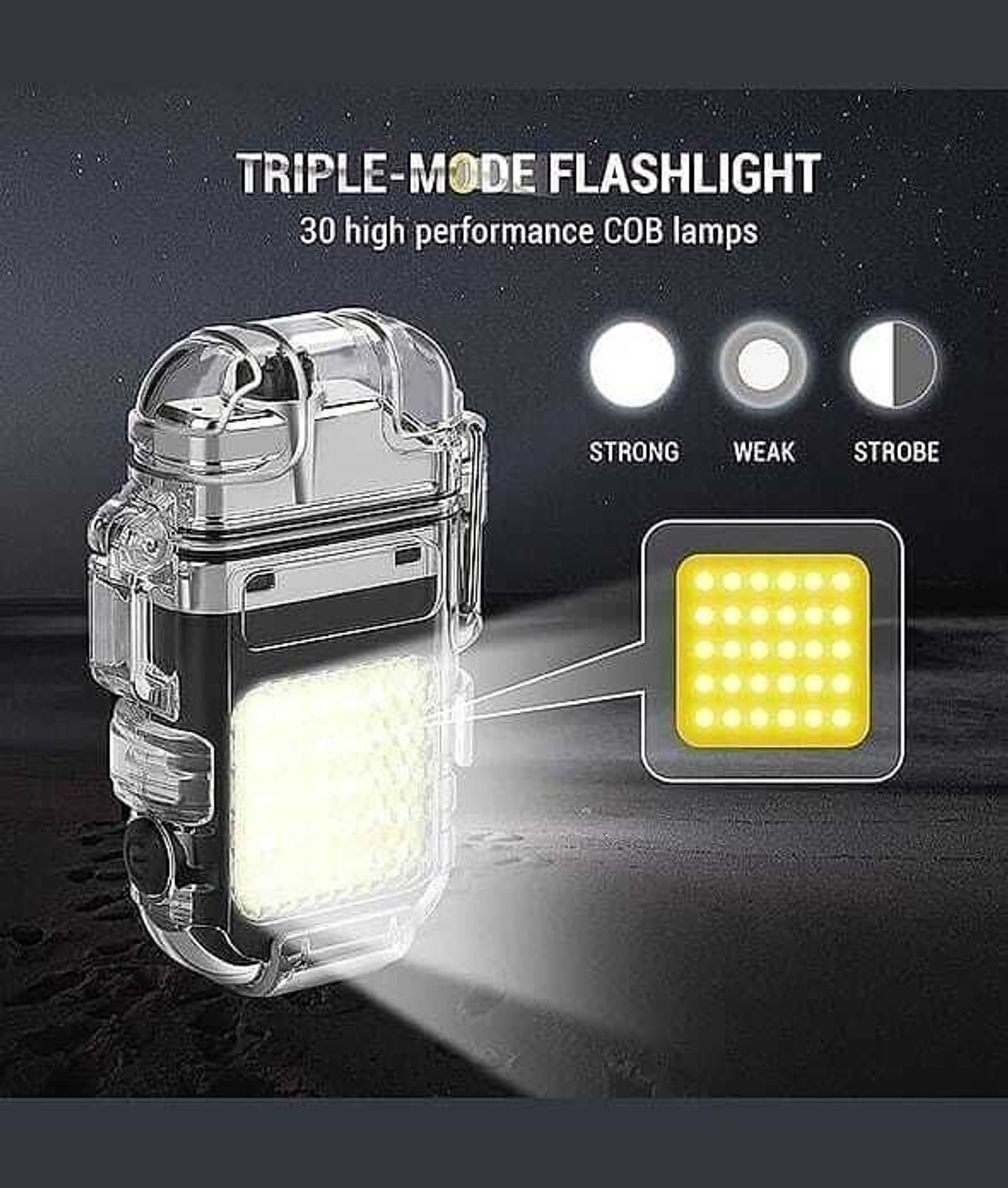 Image of MJ Hub Flashlight With Lighter lighter with flashlight Pocket Lighter