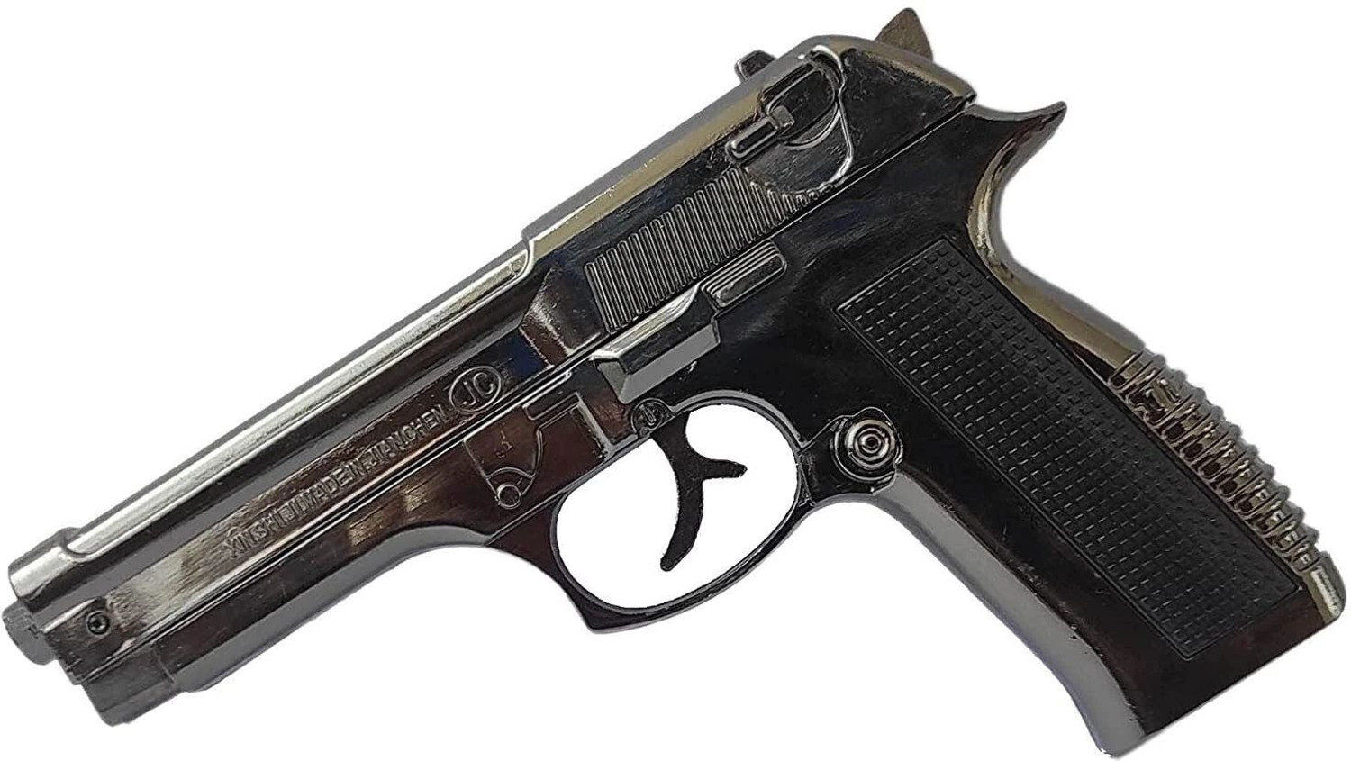 Image of adorrobella FIRST QUALITY 9mm GUN Reffilable Gun Lighter with Barrell pull Back Pocket Lighter