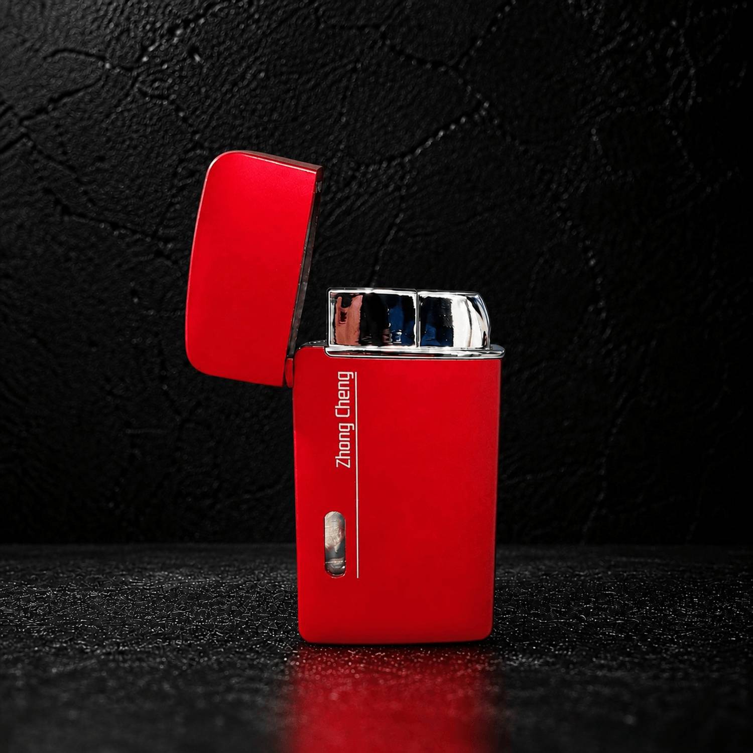 Smoka Red Pattern Jet Flame Lighter - Image 2