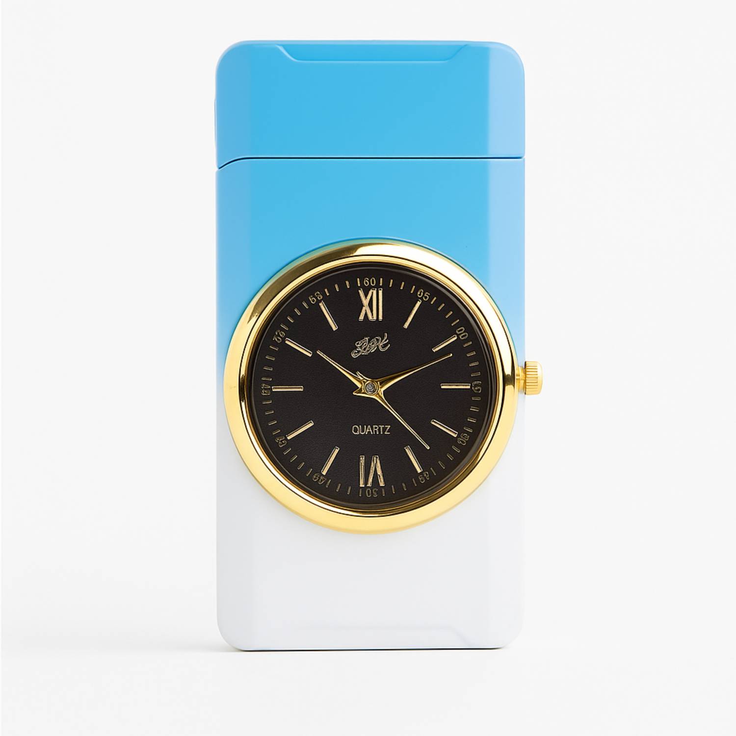FITUP Luxury Jet Flame Lighter with Quartz Watch - Image 1