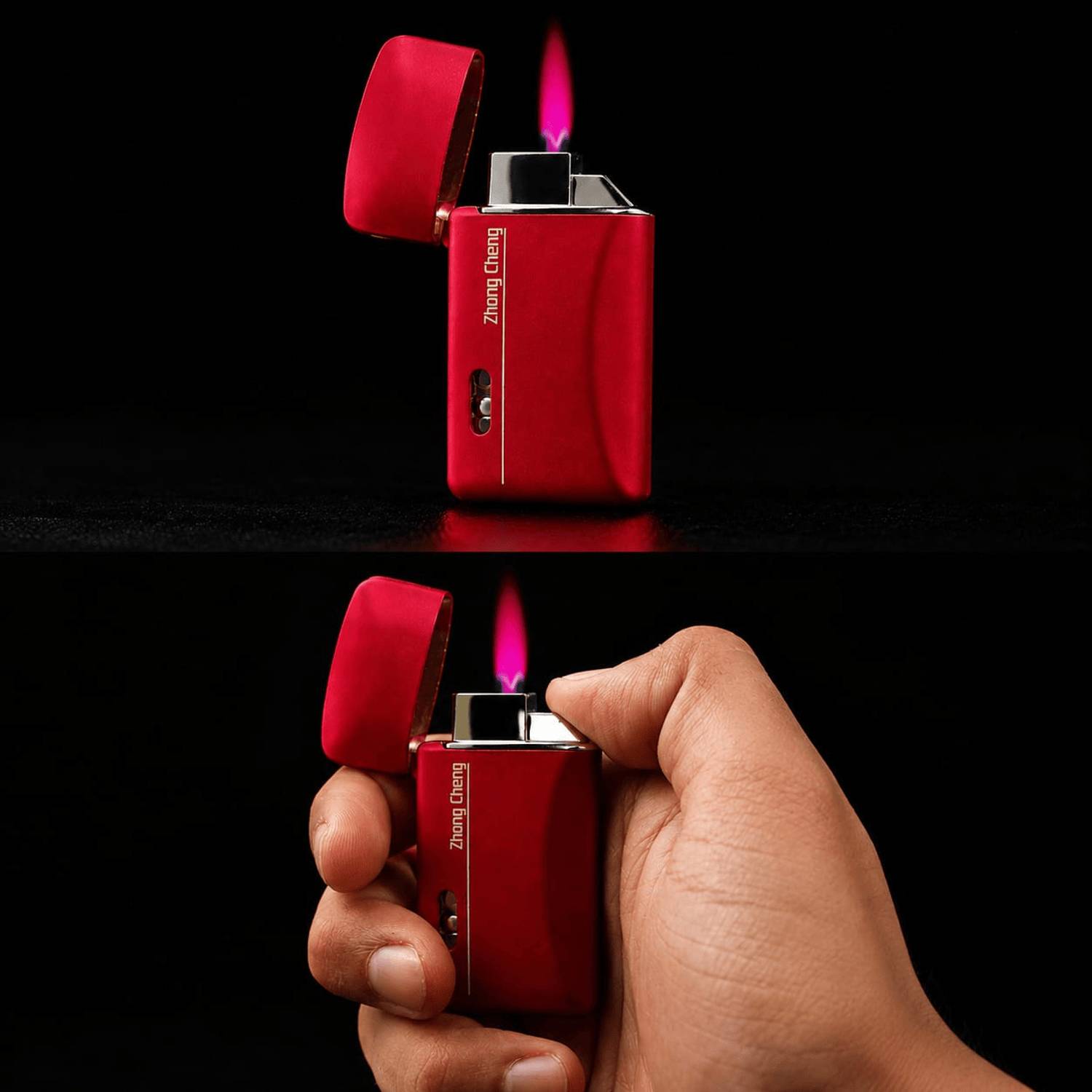 Smoka Red Pattern Jet Flame Lighter - Image 4