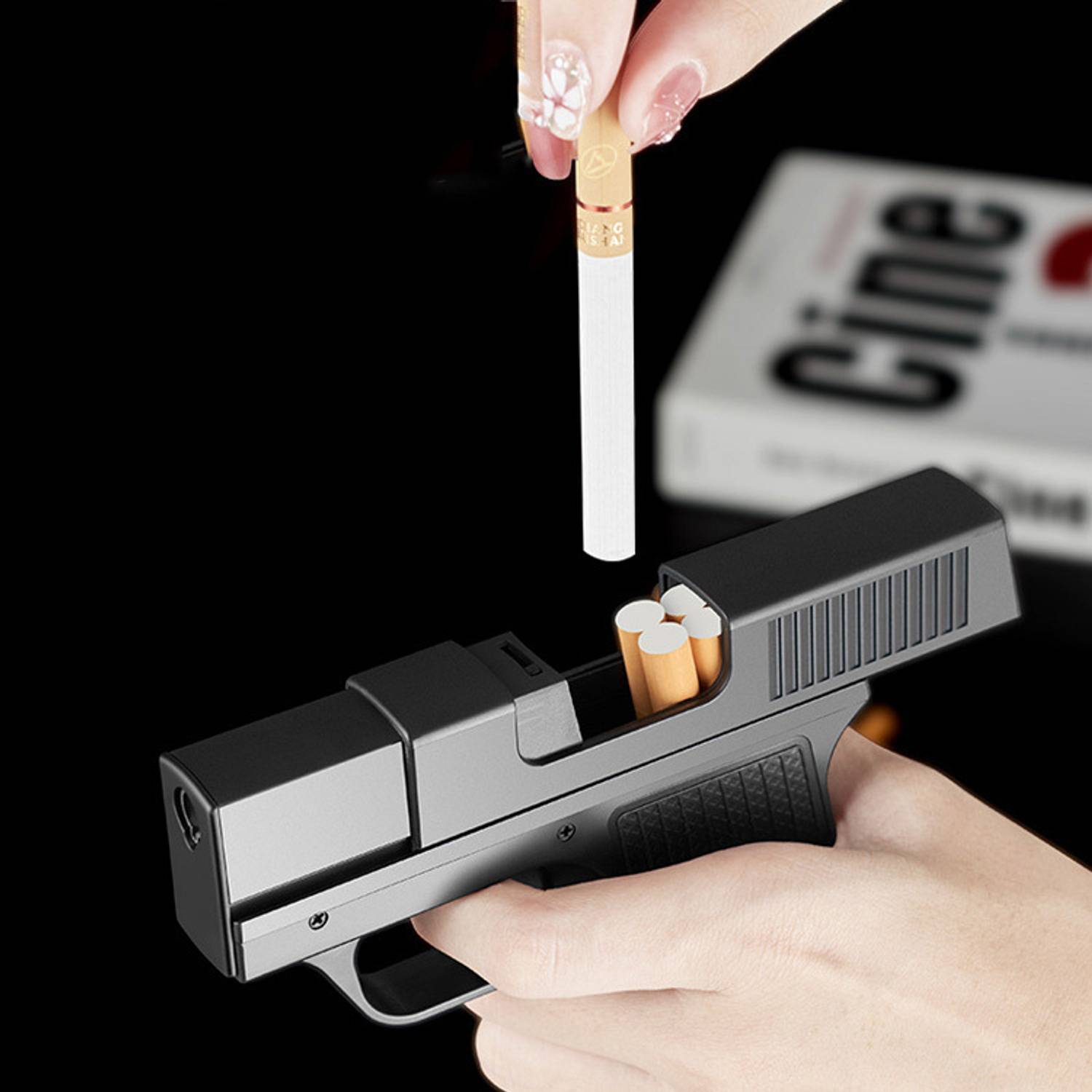 gun lighter with cigarette holder Abelestore Gun shape cigarette case lighter 2in1 Pocket Lighter Gun shape cigarette  case lighter 2in1 Pocket Lighter Pocket Lighter Price in India