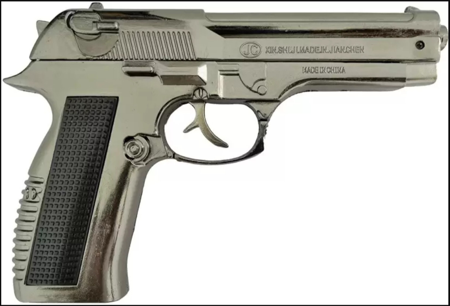 Image of nisatraders Gun Style 608 Machine Lighter With Pull Back System Iron Gas Lighter Pocket Lighter