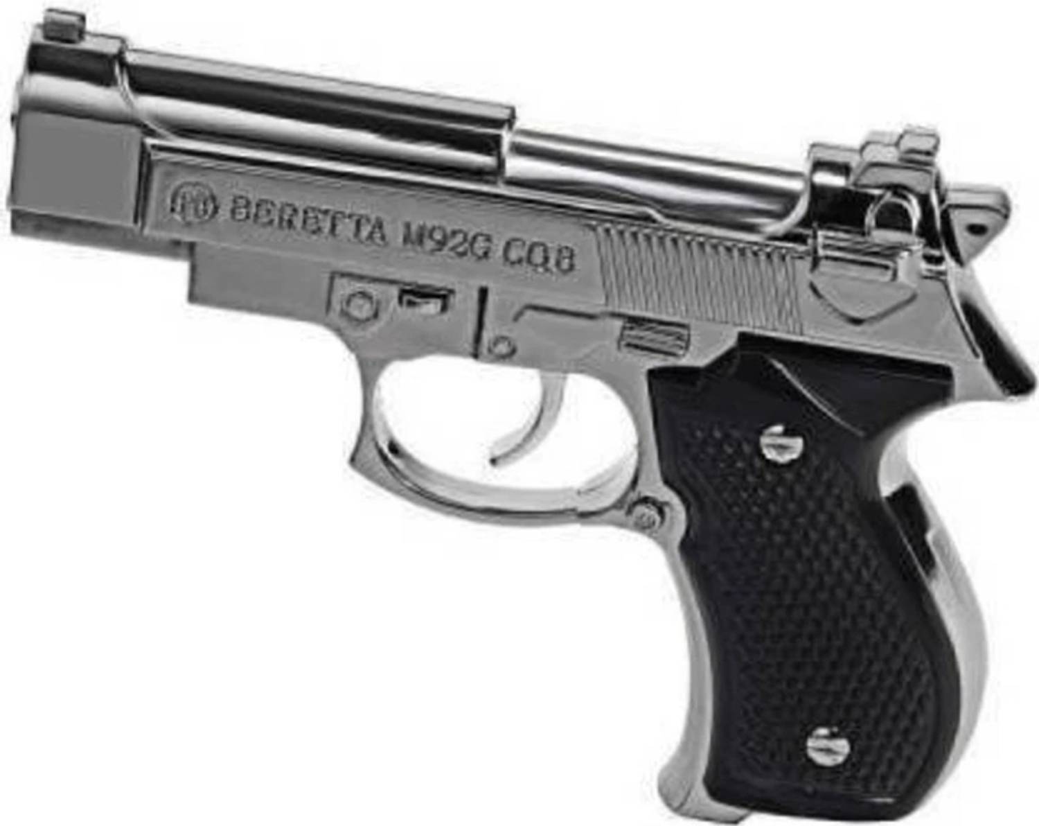 VSJ Gun Lighter Pocket Lighter Silver - Image 1