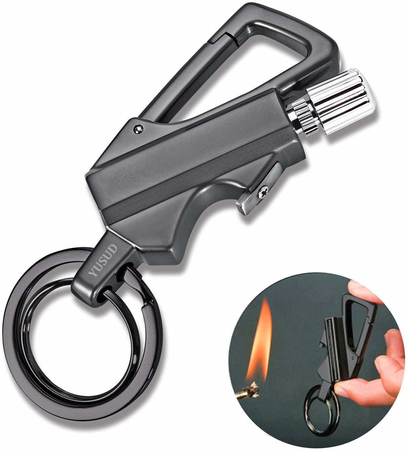 Image of kudos enterprises Keychain Bottle Opener and Matchstick Fire Starte Key Chain