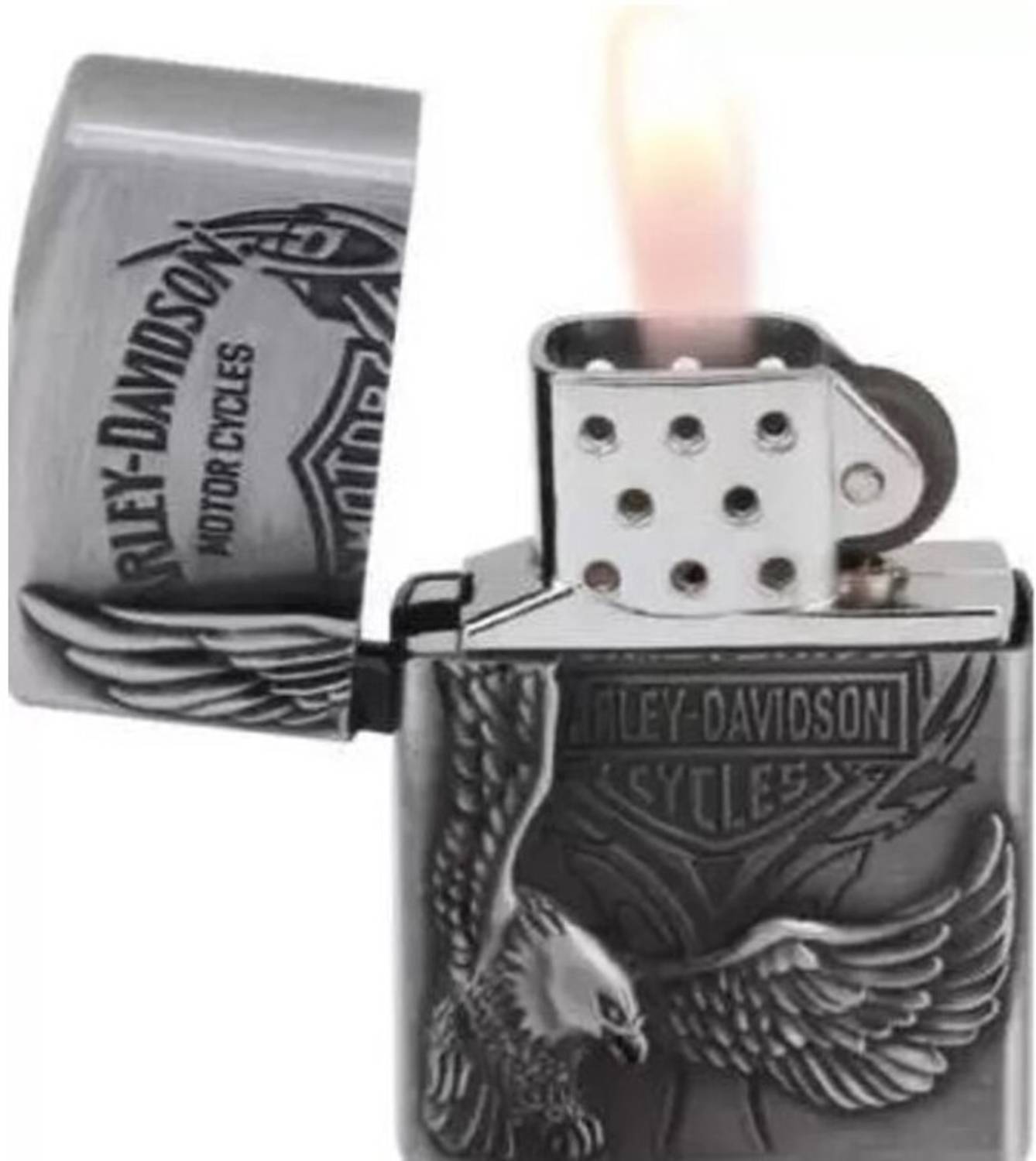 SSB hub pi Refillable Silver Pocket Lighter - Image 2