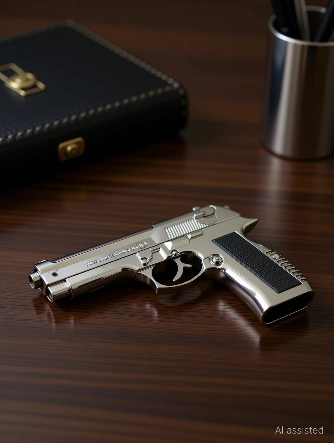 adorrobella 9mm Gun Reffilable Lighter - Image 2