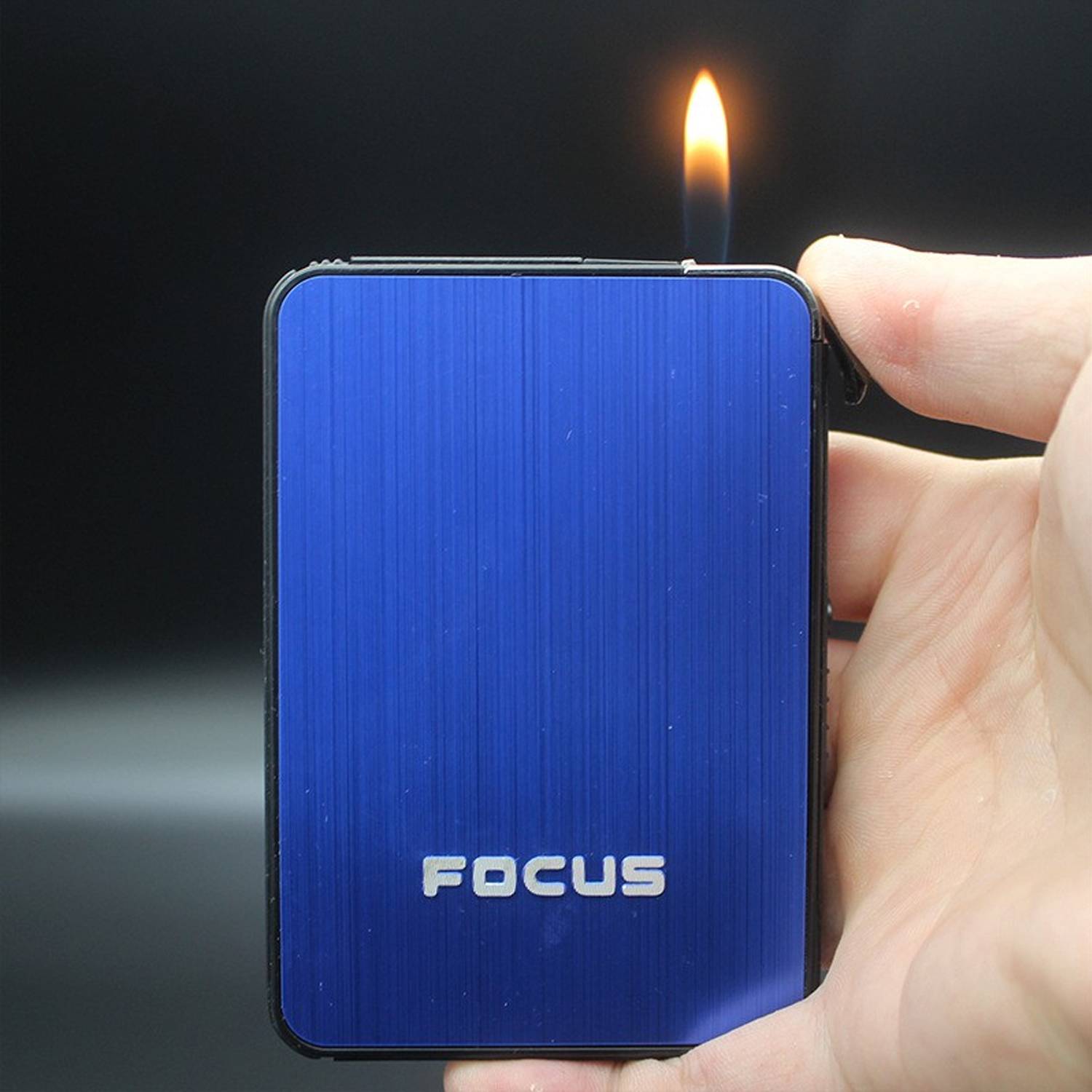 cigarette case with lighter flipkart focus YH001-GREY Portable I Suitable for 8pcs King Size Cigarettes Pocket Lighter Price in India 37% OFF on greyfire 20