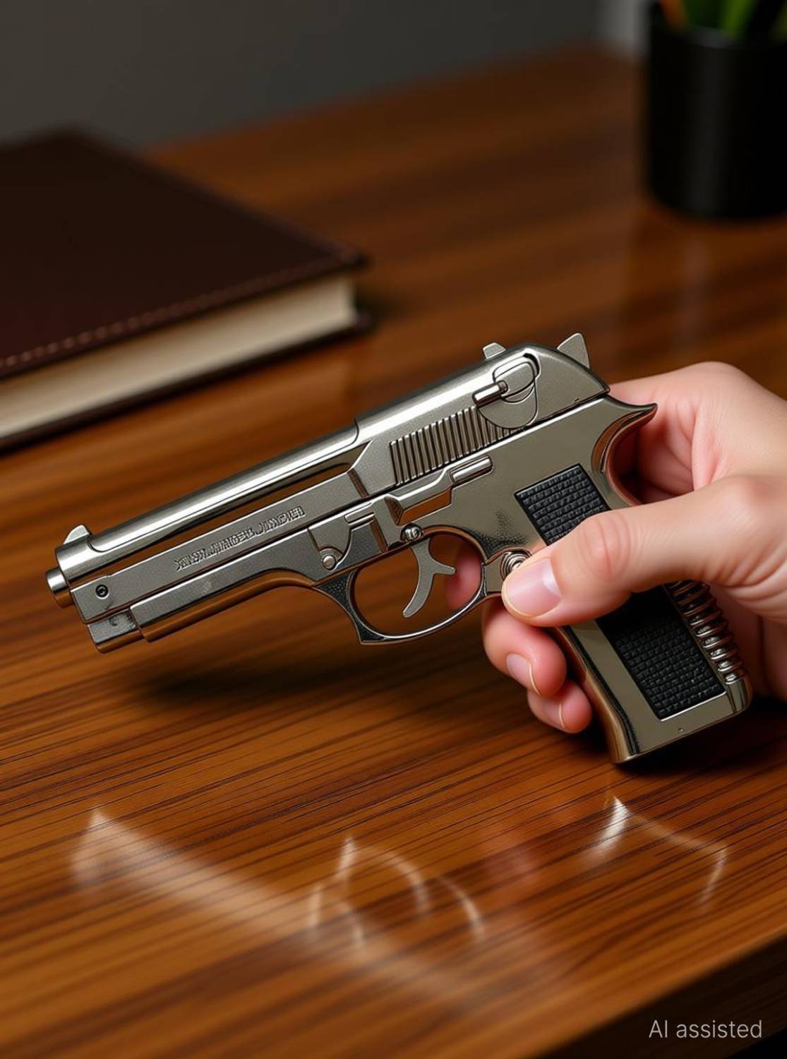 adorrobella Gun Shaped Pocket Lighter - Image 3