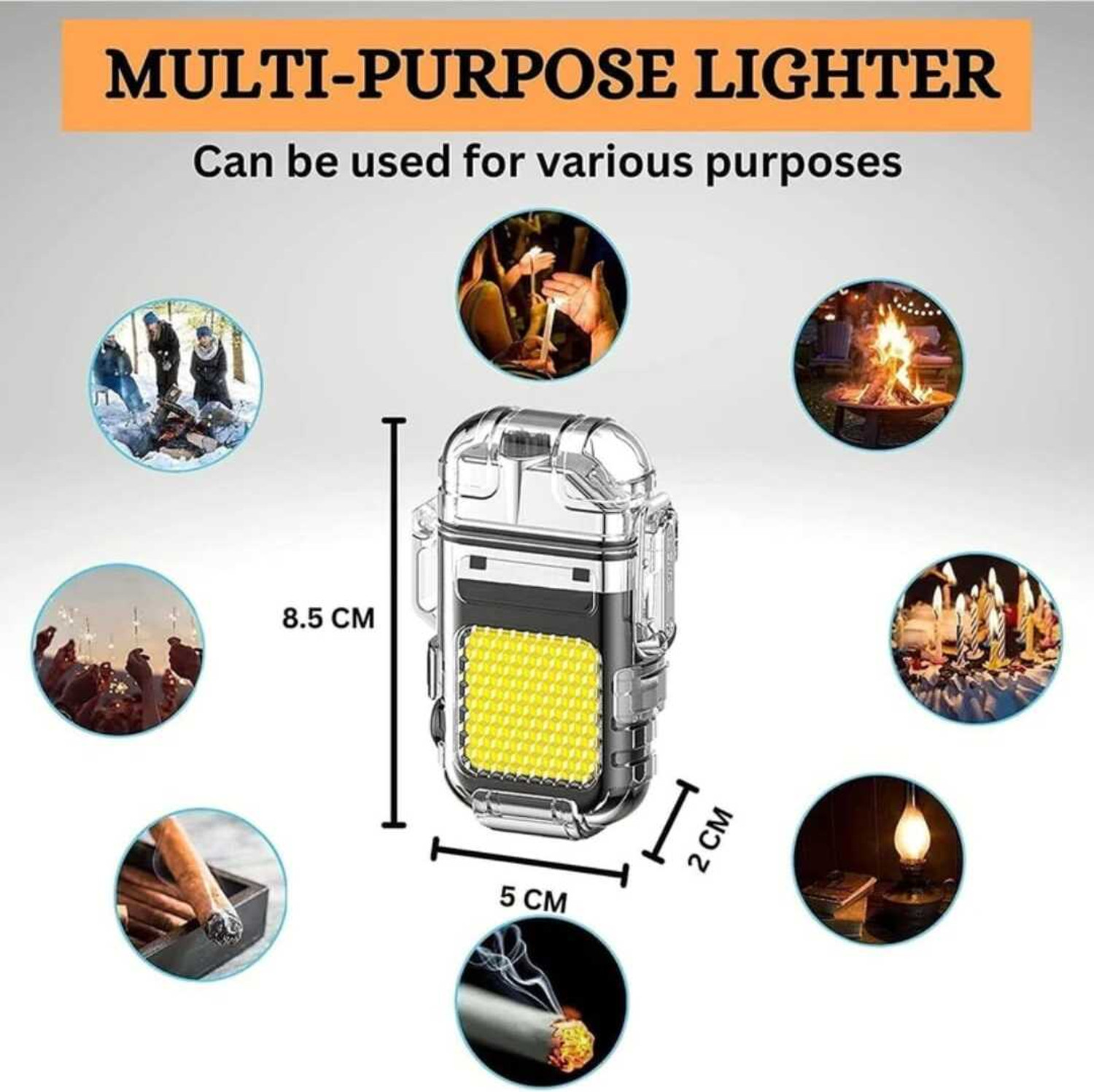 Image of SPARKPLUG KEYCHAIN07 Electric pocket Iighter Pocket Lighter (Black)