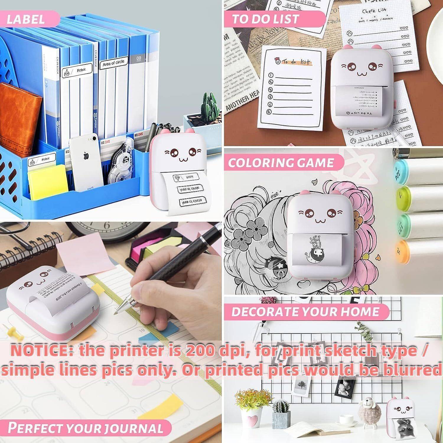 VISSHI Mini Bluetooth Thermal Printer - Image 3