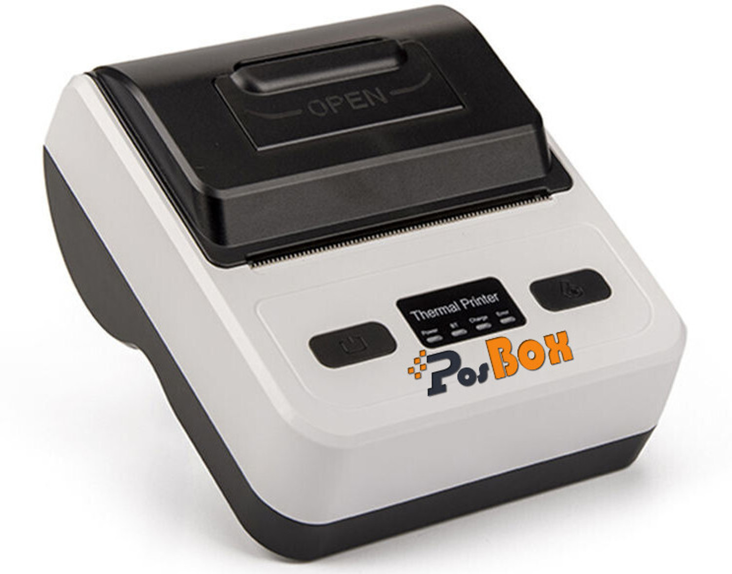 Image of PosBox 80mm (3 Inches) Portable Thermal Printer with Multiple Speed, USB + Bluetooth Connectivity and Rechargeable Battery