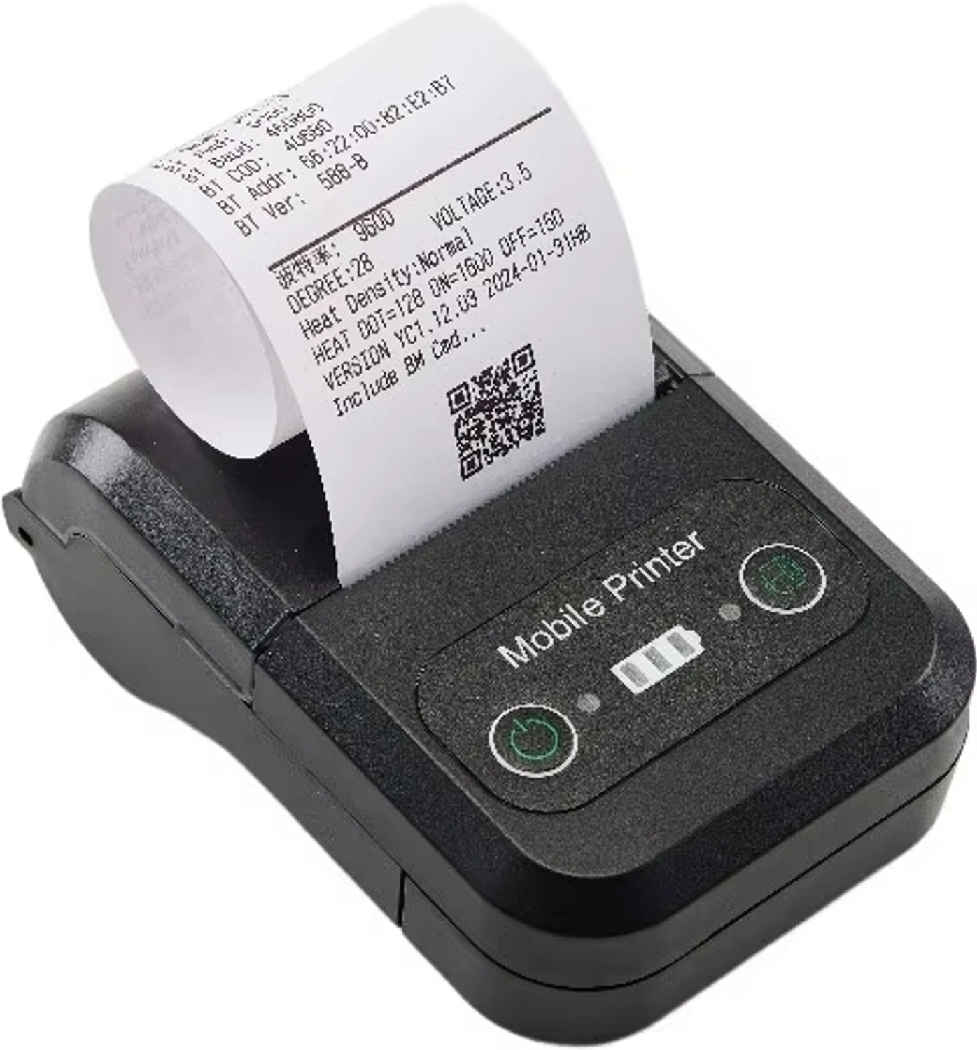 Image of MRS 58MM Wireless Bluetooth Portable Mini Inkless Thermal Receipt Pocket Printer