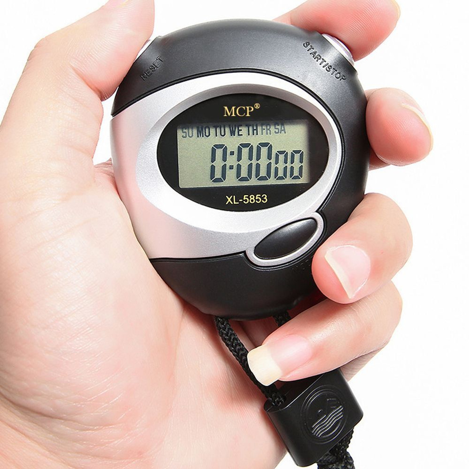 Image of SWADESI BY MCP Digital LCD Stopwatch Chronograph Timer Counter Sports Alarm Digital Stopwatch LCD Display Stop Watch