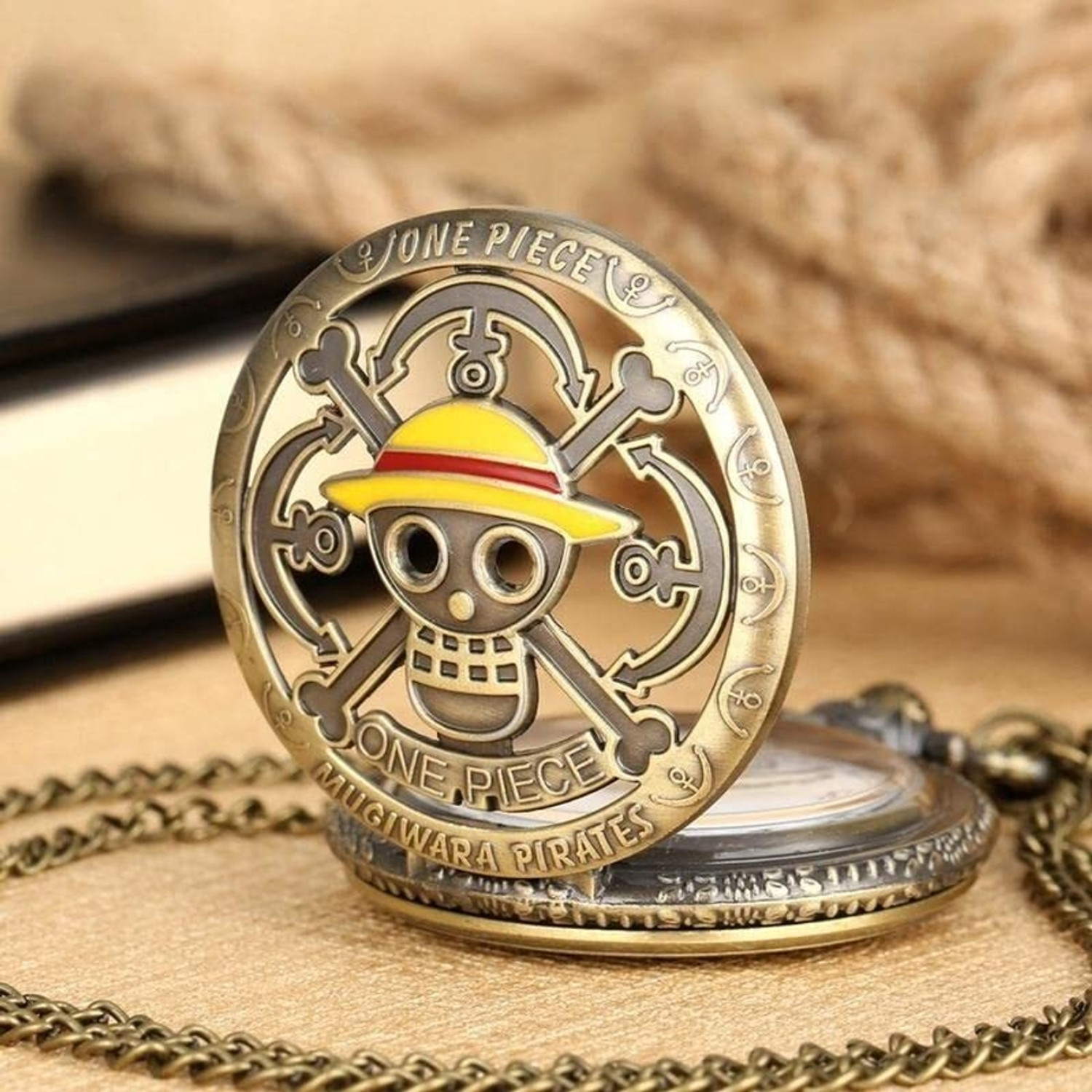 Image of Rishox Antique Style One Piece Quartz Pocket Watch Key chain Gift Collatable Showpiece Round Dial Quartz Unisex Antique Pocket Watch Keychain with Small Box Bronze Metal Bronze Pocket Watch Chain