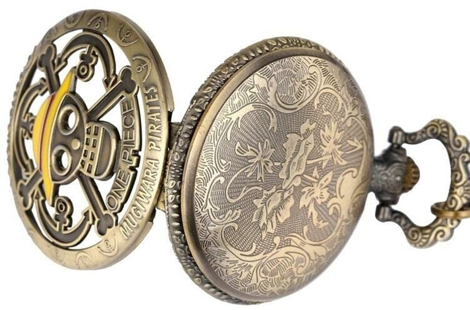 Image of Rishox Antique Style One Piece Quartz Pocket Watch Key chain Gift Collatable Showpiece Round Dial Quartz Unisex Antique Pocket Watch Keychain with Small Box Bronze Metal Bronze Pocket Watch Chain