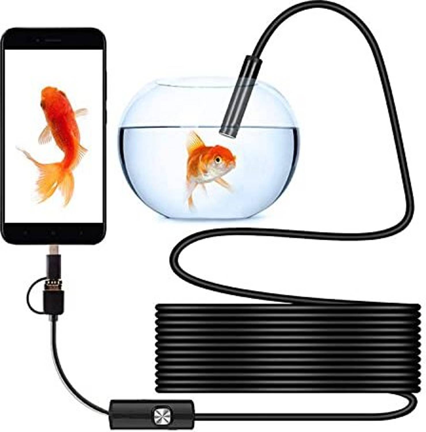 KidsZeeNie 3-in-1 USB Endoscope Camera Type-C Android Borescope