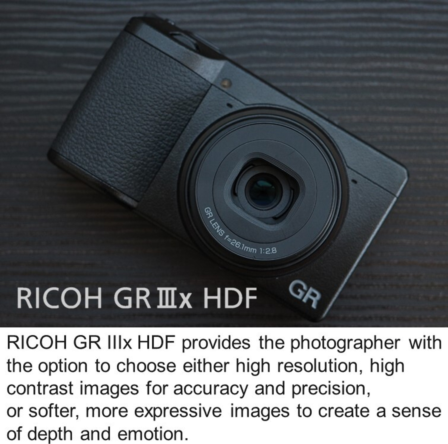 Image of Ricoh GR IIIx HDF Digital Compact Camera 40mm f /� 2.8 (35mm eq)