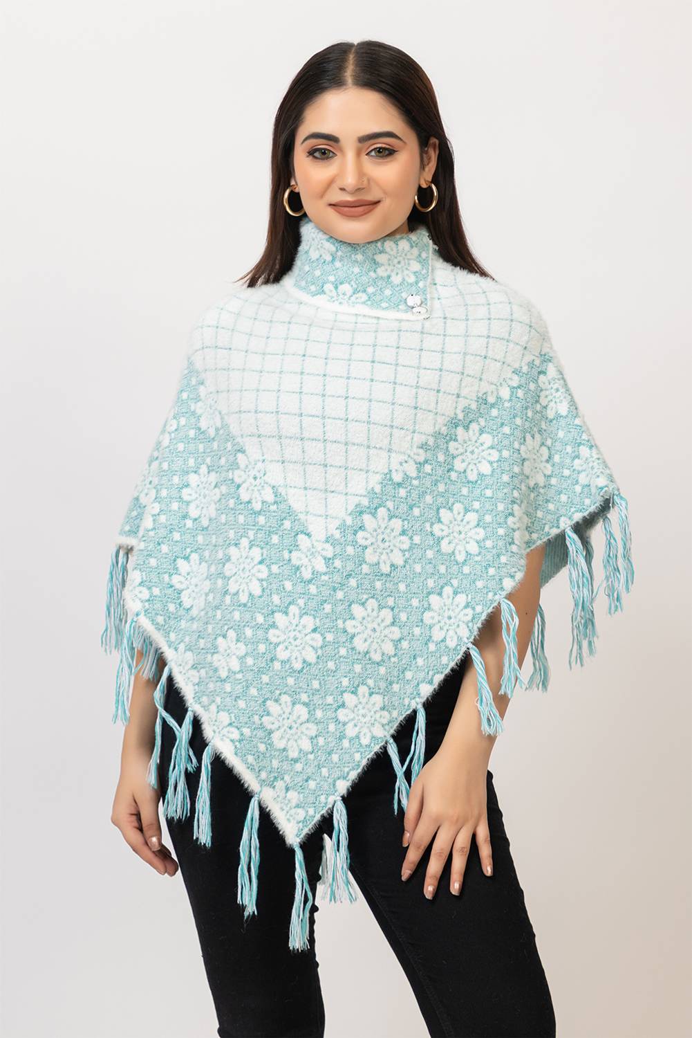 Aphrodite Wool Blend Poncho