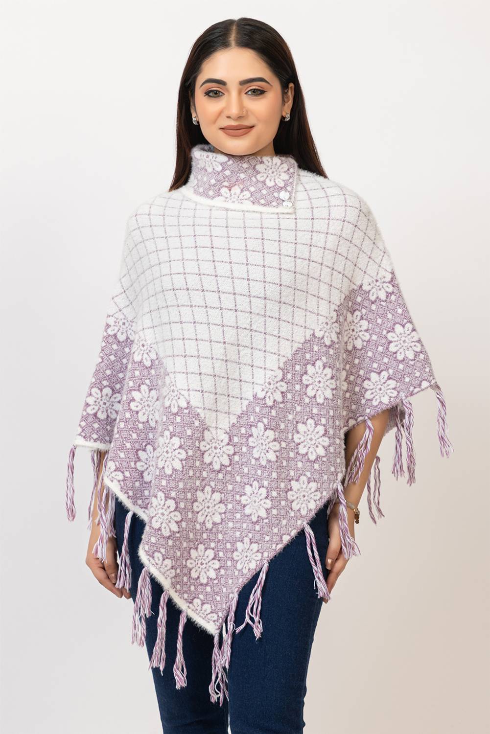Aphrodite Wool Blend Poncho