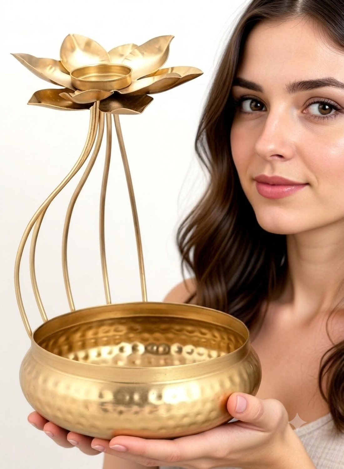 Image of new mgh NMGH- LOTUS URLI GOLD Iron (1 Pieces, Gold)