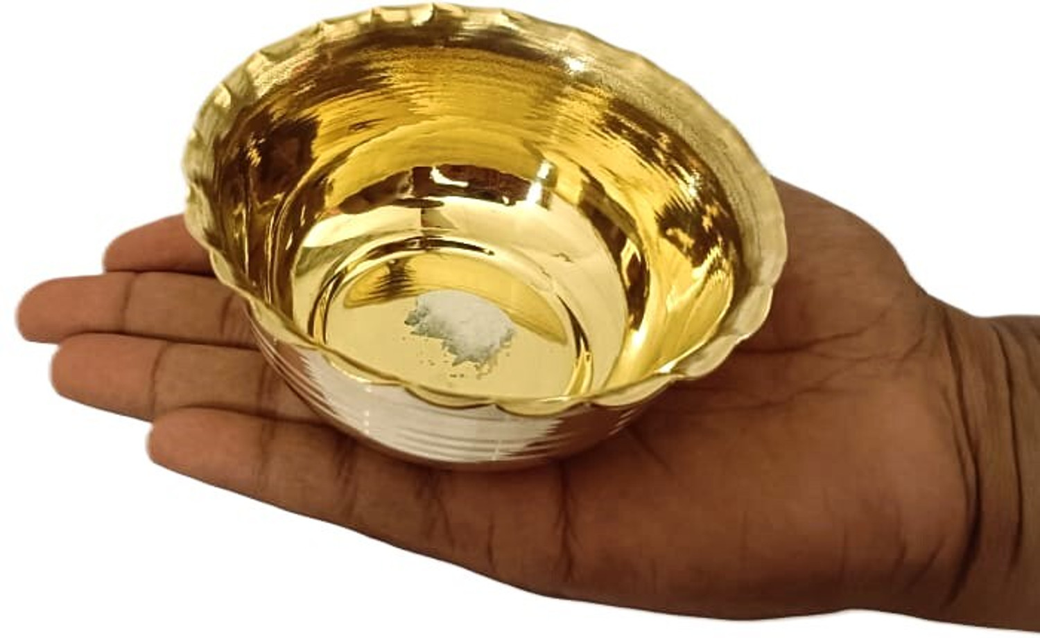 Image of mataraenterprise Brass Pooja Bowl, Glossy Brass Trendy Bowl Brass