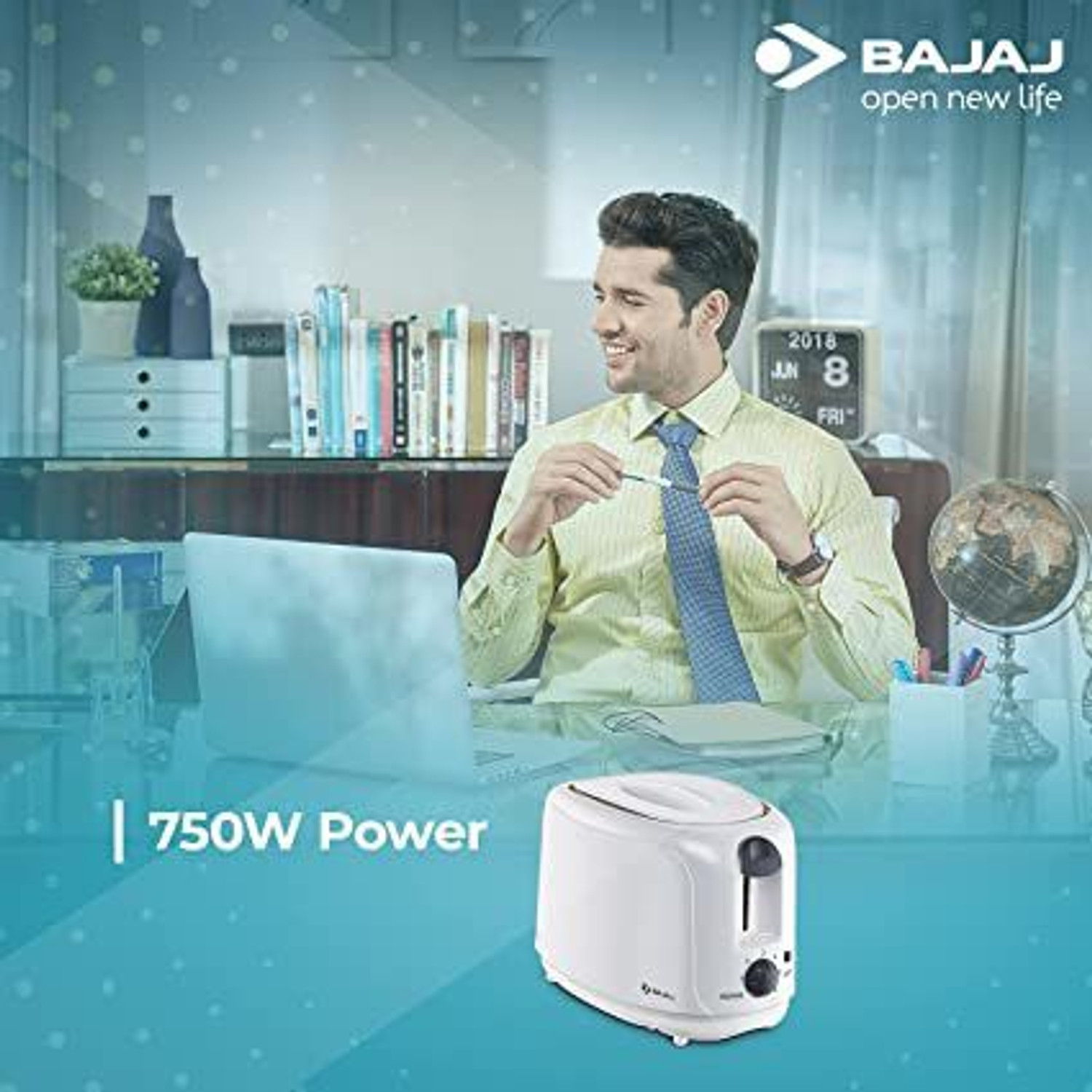 Image of BAJAJ ATX4 750 W Pop Up Toaster