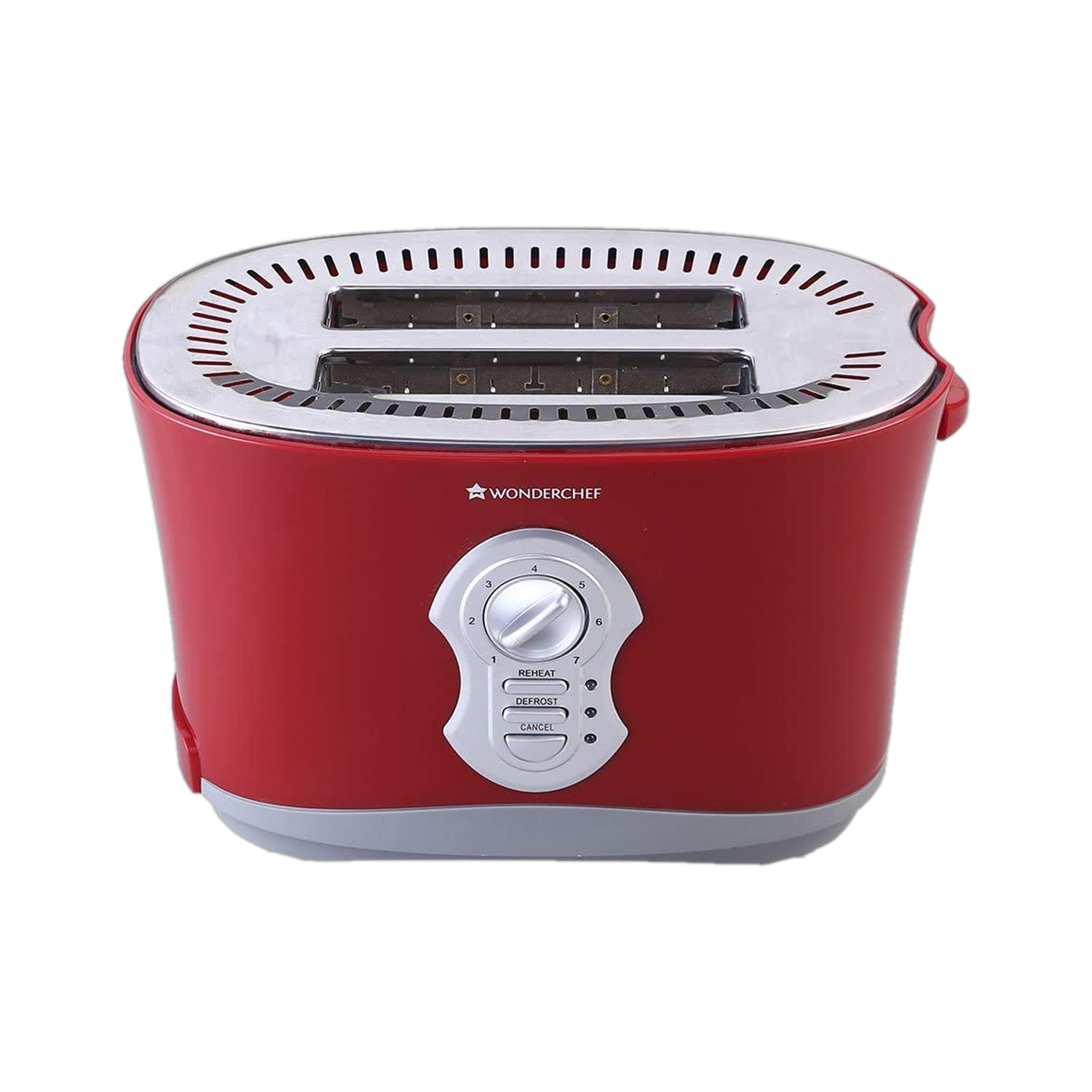 WONDERCHEF Crimson Edge Slice Toaster Plus 800 W Pop Up Toaster (...mo