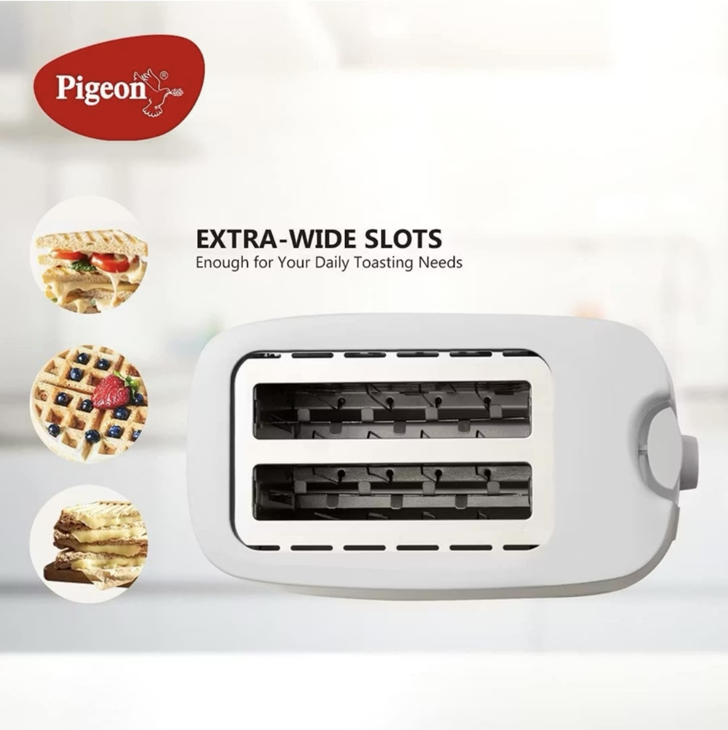 Image of Pigeon Bread Toaster 750 W Pop Up Toaster