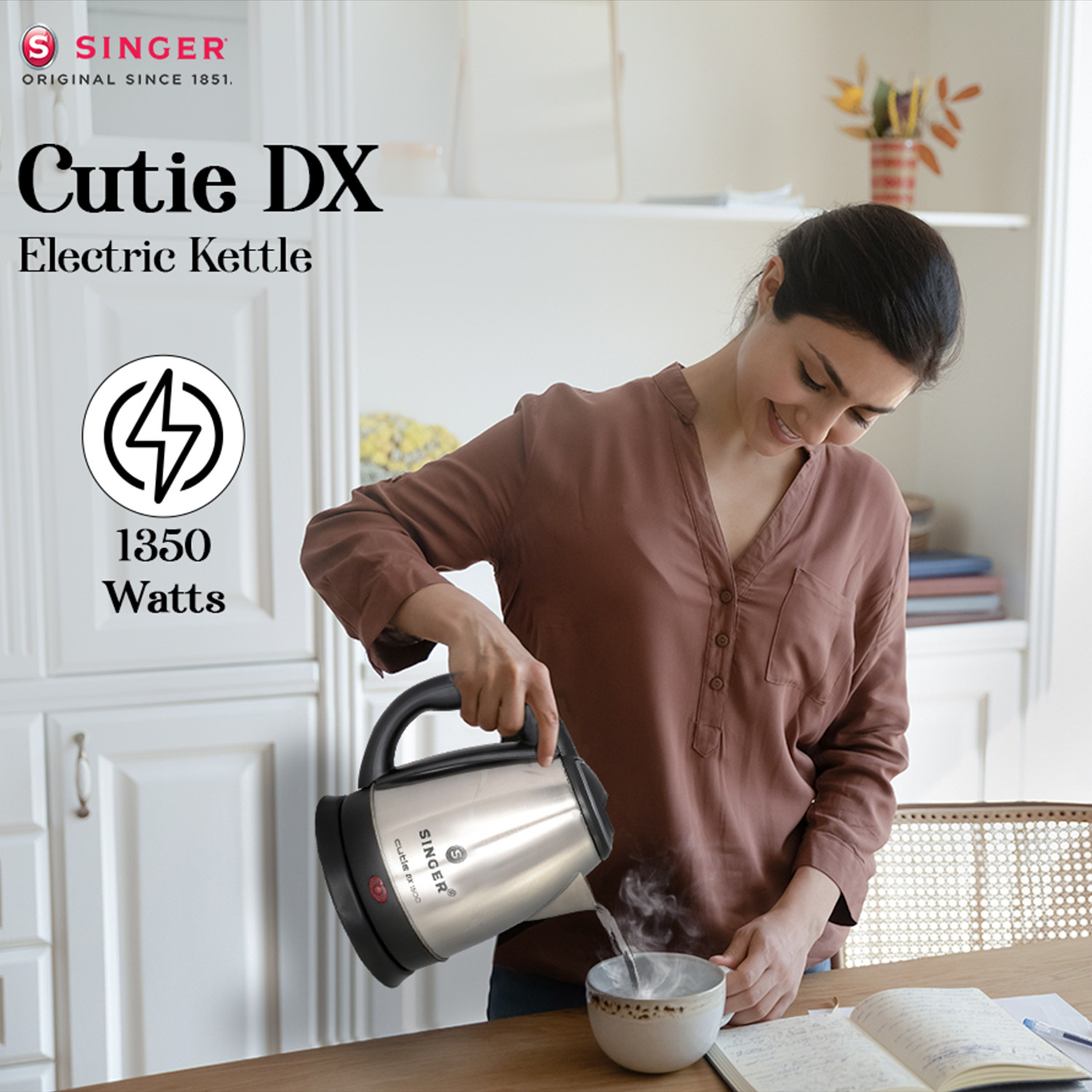 Image of SINGER Cutie DX Kettle with Dry Iron Trio Electric Kettle