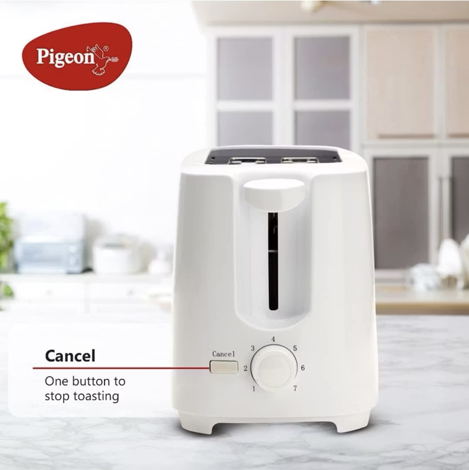 Image of Pigeon Bread Toaster 750 W Pop Up Toaster