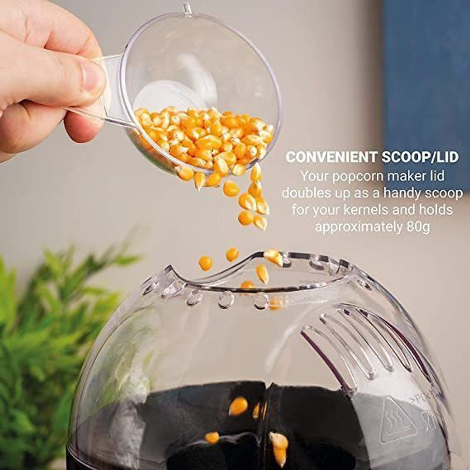 Image of NHOUSE Popcorn Maker Household Automatic Popcorn Machine 300 ml Popcorn Make Popcorn Machine - Oil Mini Hot Air Popcorn Machine Snack Maker Portable Electric 500 L Popcorn Maker