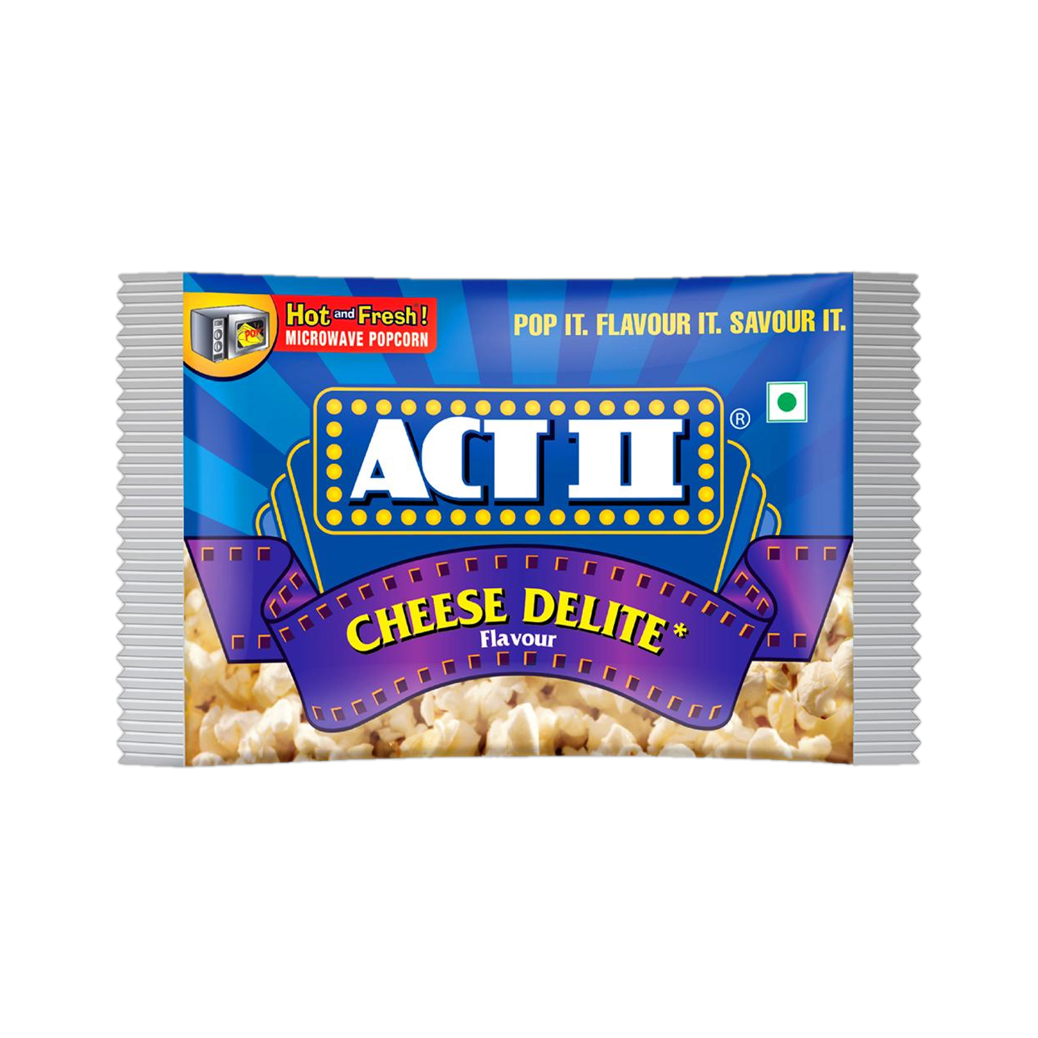 ACT II Microwave Popcorn Cheese delite - 106g Cheese Delite Popcorn