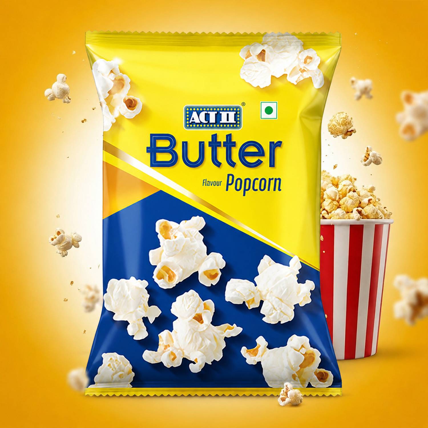 ACT II Ready to Eat Butter Popcorn | Crunchy Movie Time Snacks | Butter Popcorn