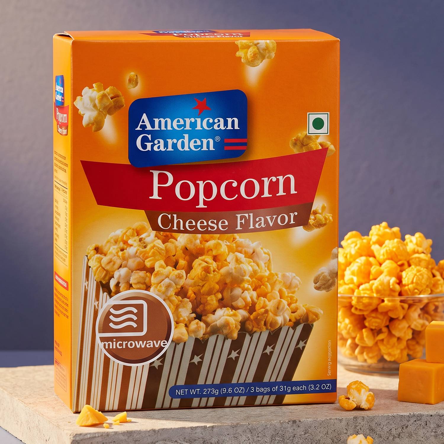 American Garden Micro Wave Popcorn Cheese Cheese Popcorn