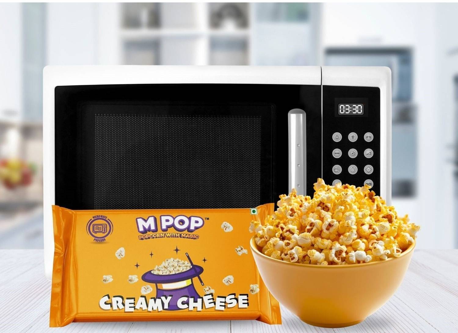 MPOP Microwave Popcorn Creamy Cheese Popcorn Price in India - Buy