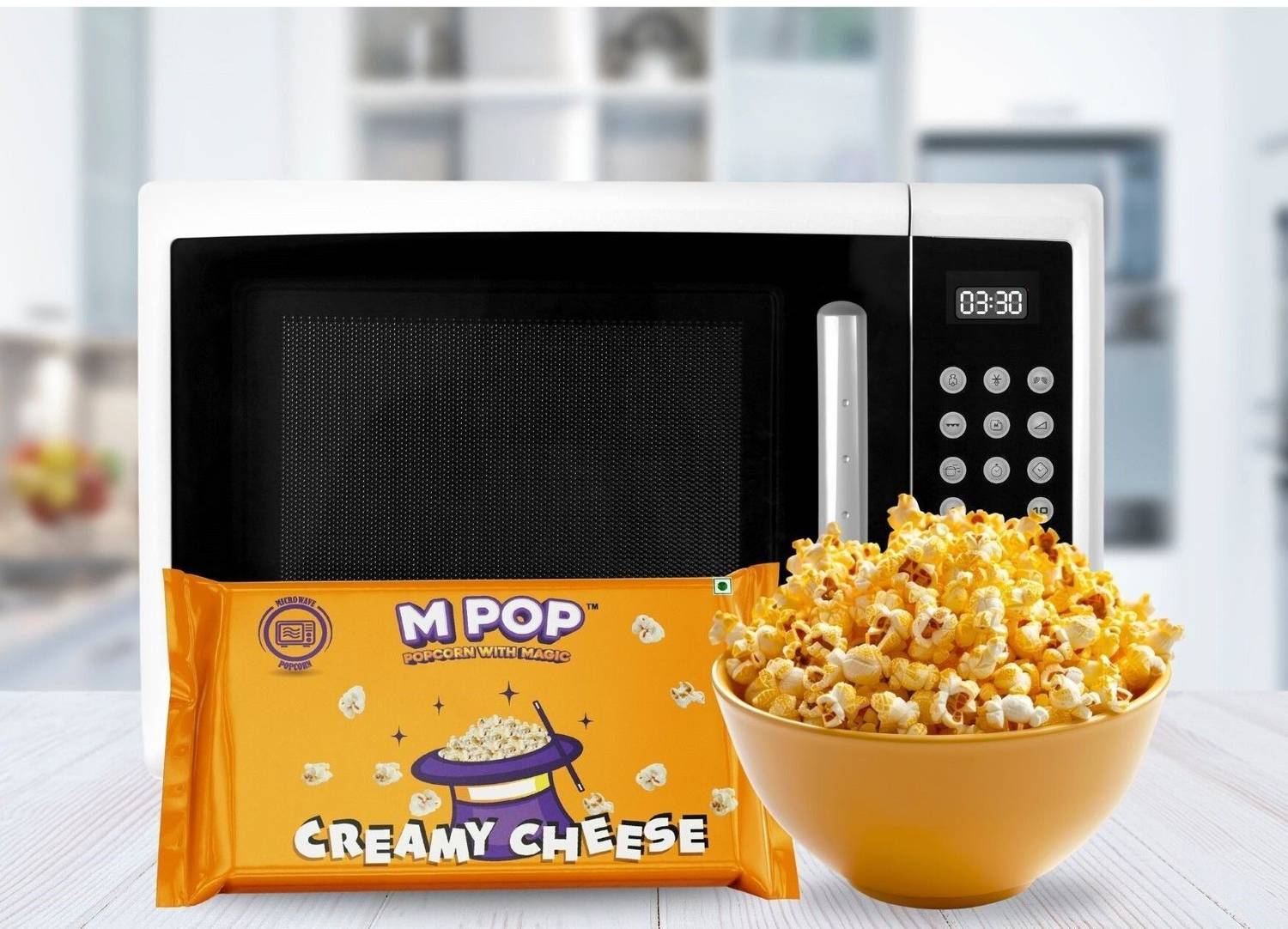 MPOP Microwave Popcorn Creamy Cheese Popcorn Price in India - Buy