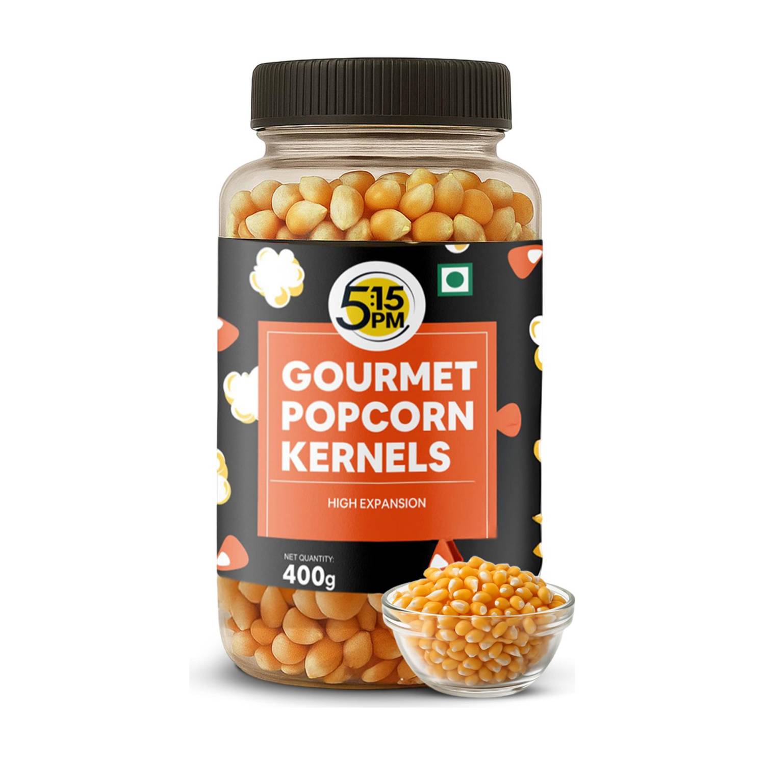 5:15PM Popcorn Kernel Seeds | Big Size Gourmet Pop Corn Kernels | Imported from USA Popcorn