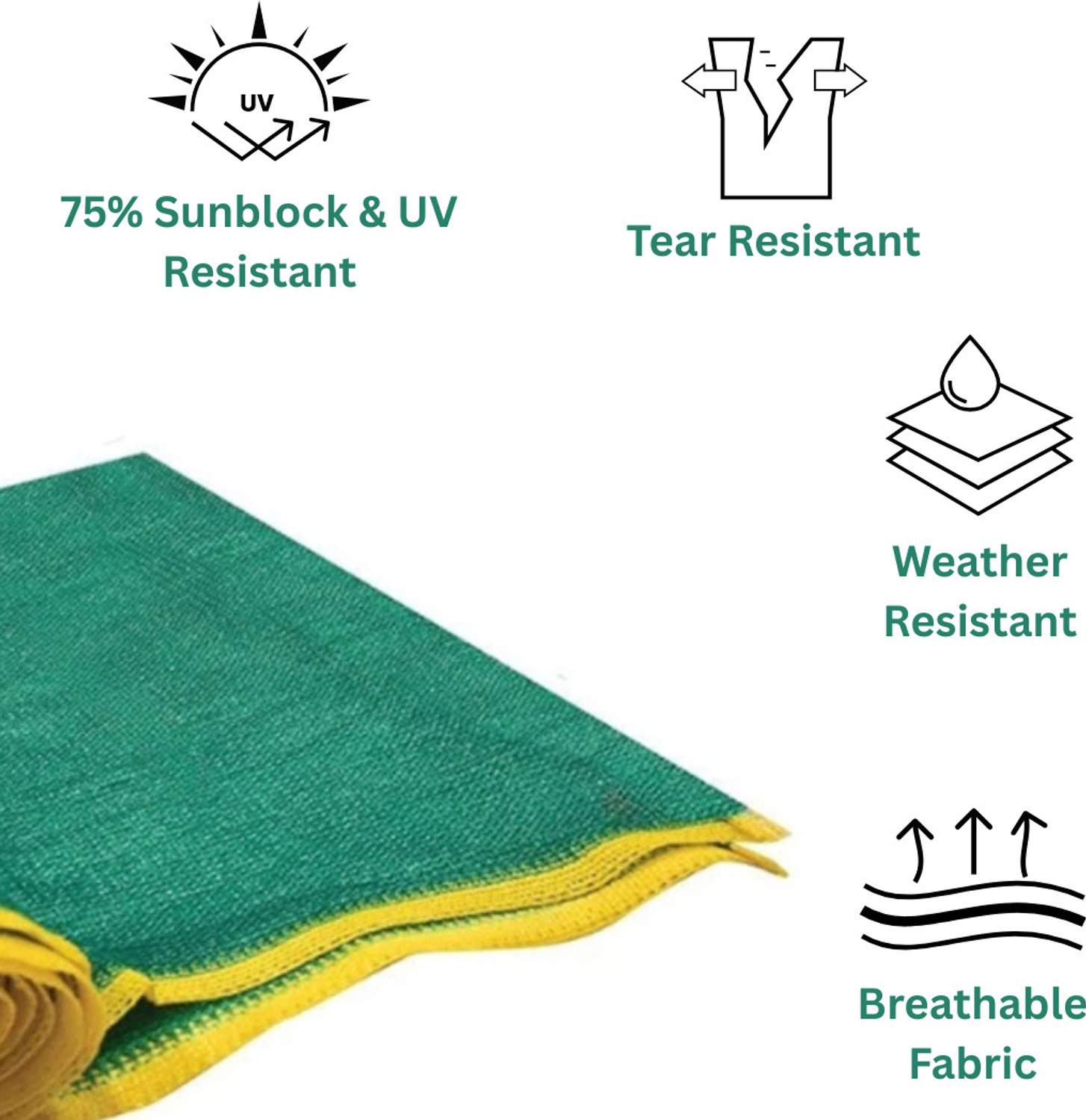 Image of Netonic Green Shade Net 10x70ft 75% Green Net,Shade net,Garden net,Green House Shade Net Portable Green House