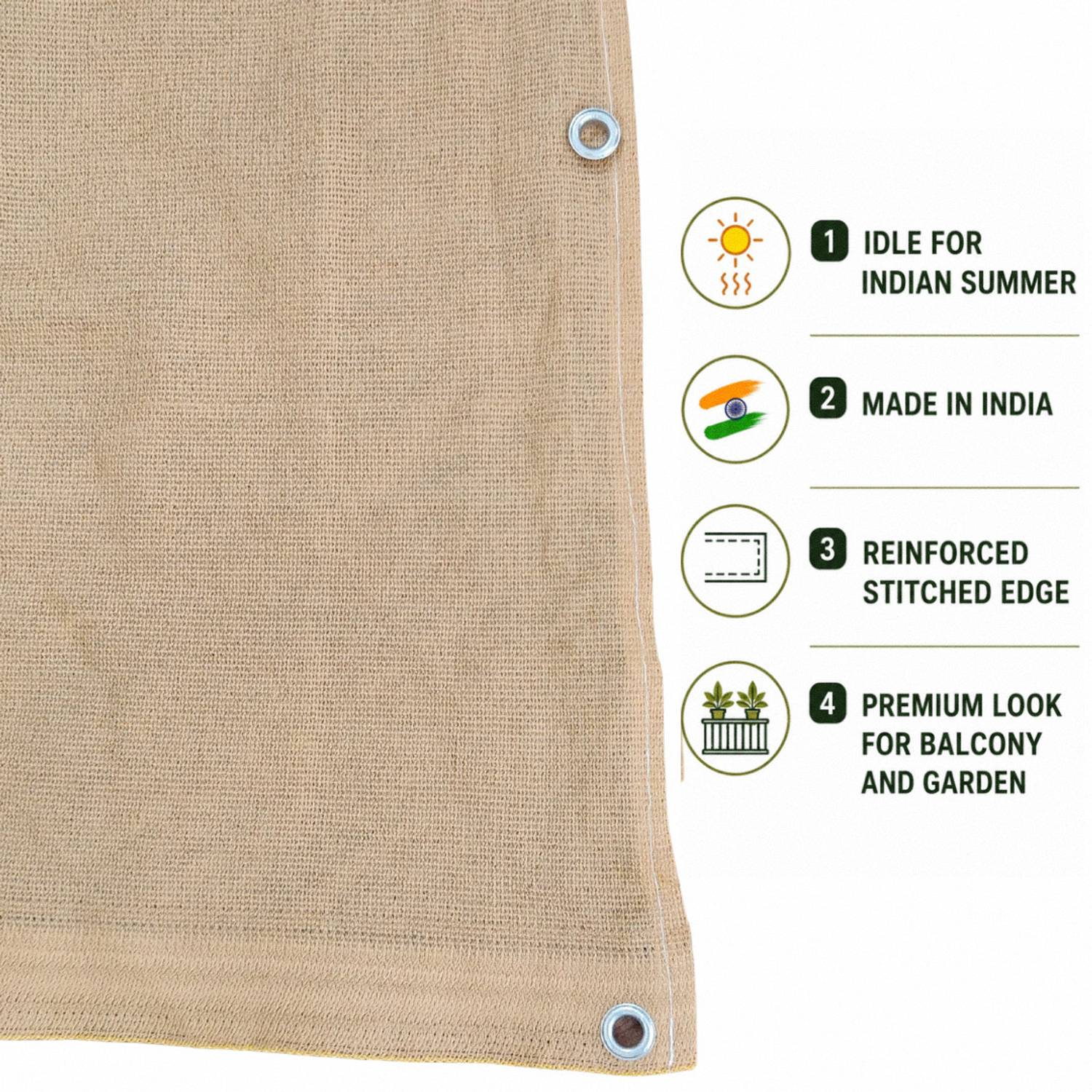 Use Way Beige Sun Shade Net for Balcony - Image 2