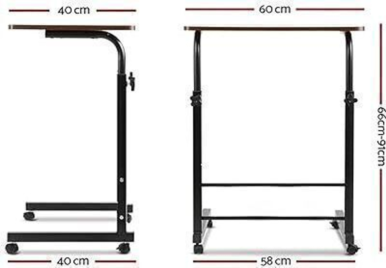 Image of VIROVIA Exclusive Study Table Wooden Computer Desk Laptop Table for Home Office Wood Portable Laptop Table